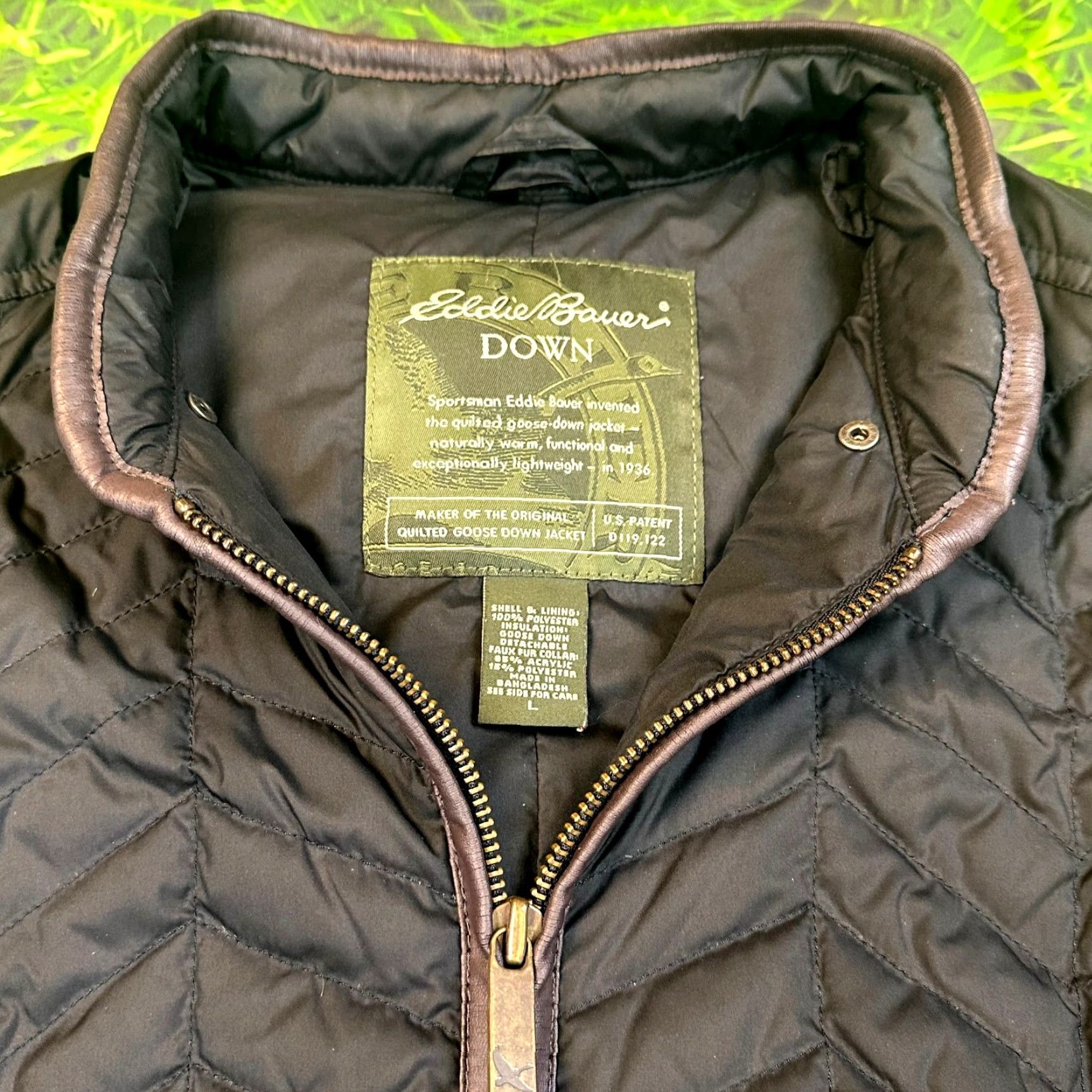Eddie Bauer Eddie Bauer Down Large Goose Down Vest Puffer Jacket Men's XL Black Insulated Full Zip Stand-Up Collar All Seasons Size US XL / EU 56 / 4 - 3 Thumbnail