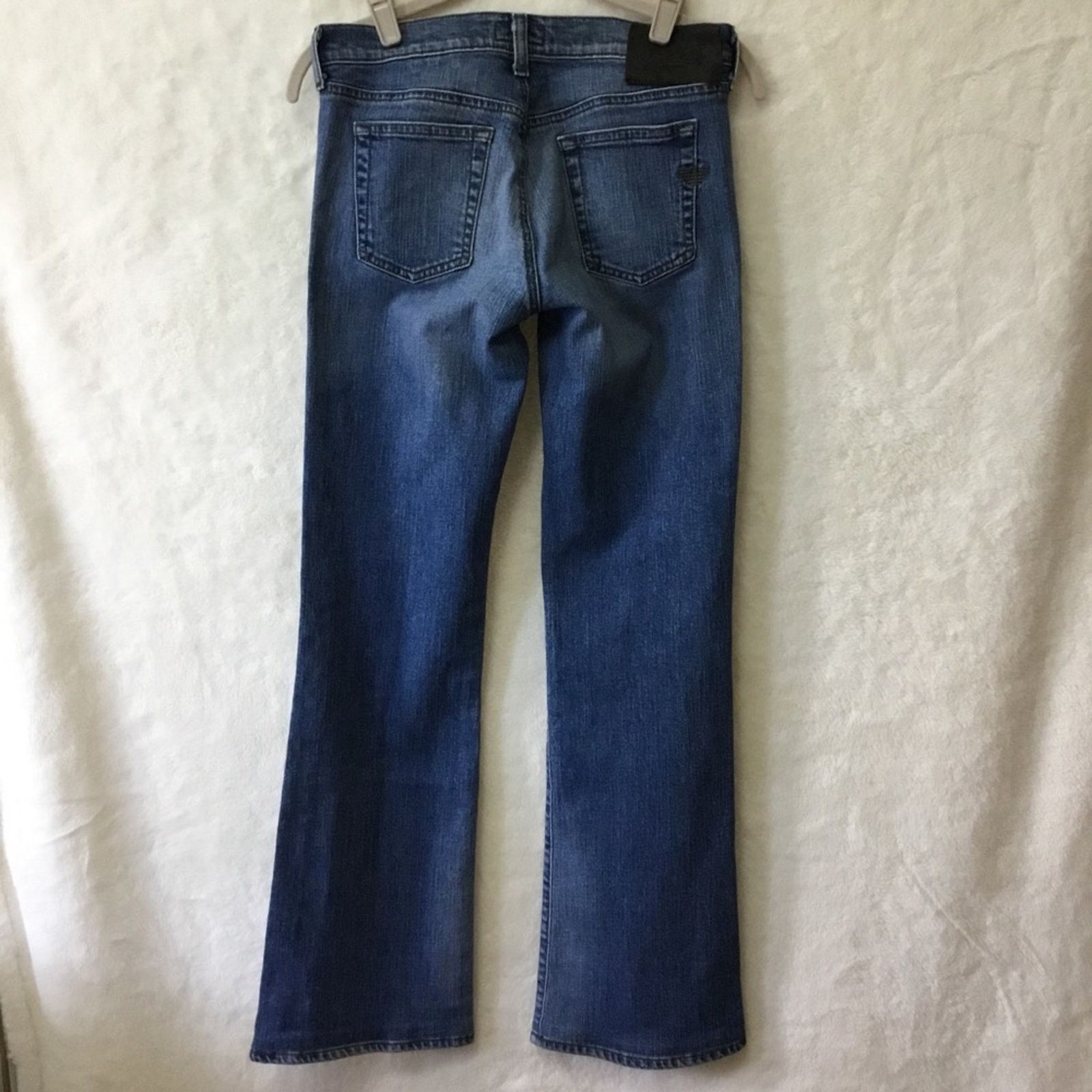 Armani Armani Jeans Indigo Blue 005 Series Slim Bootcut Denim Size 29" - 7 Thumbnail