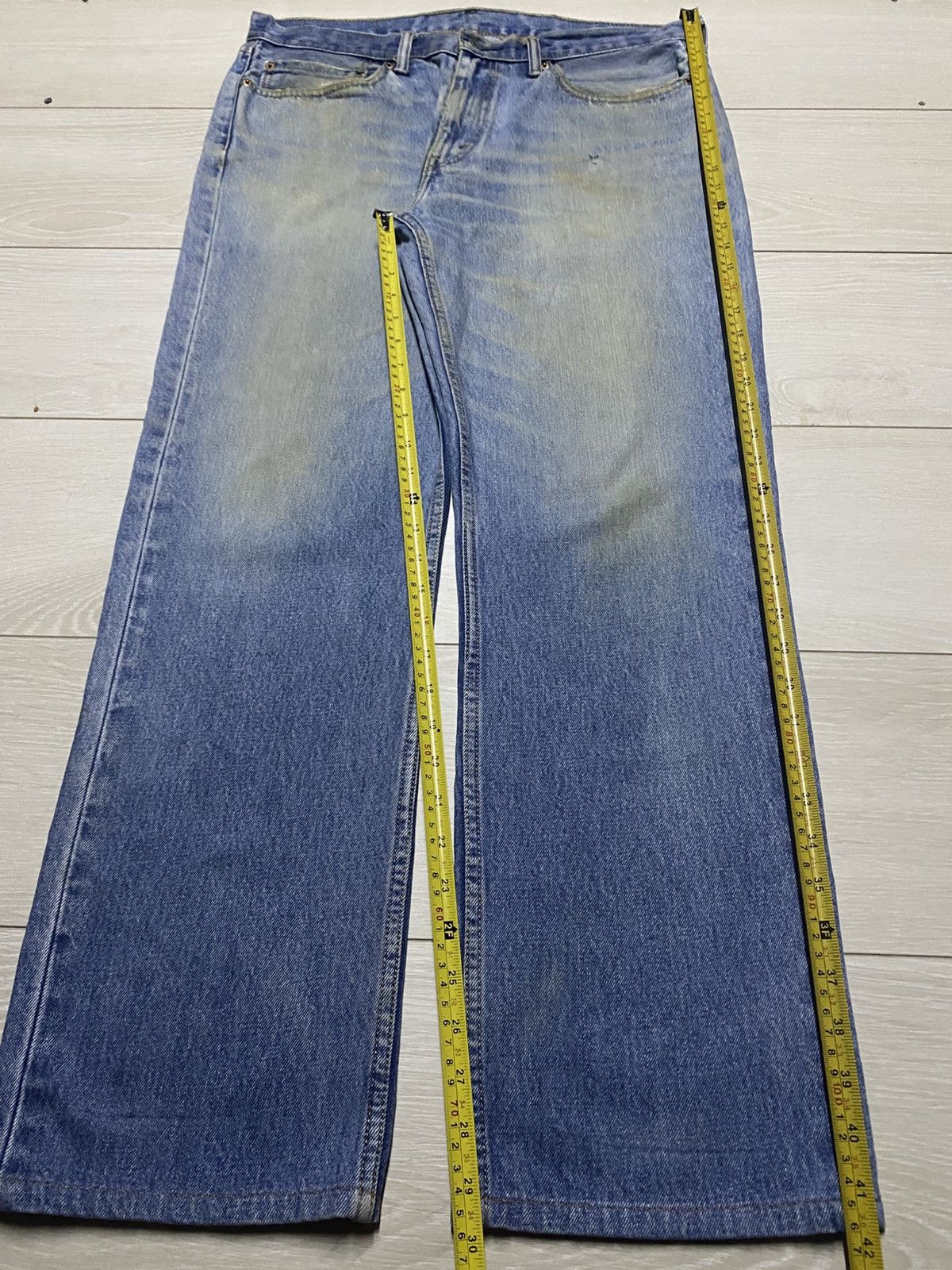 Levi's Vintage Levis 514 light Wash Faded Distressed Jeans Size US 36 / EU 52 - 16 Thumbnail