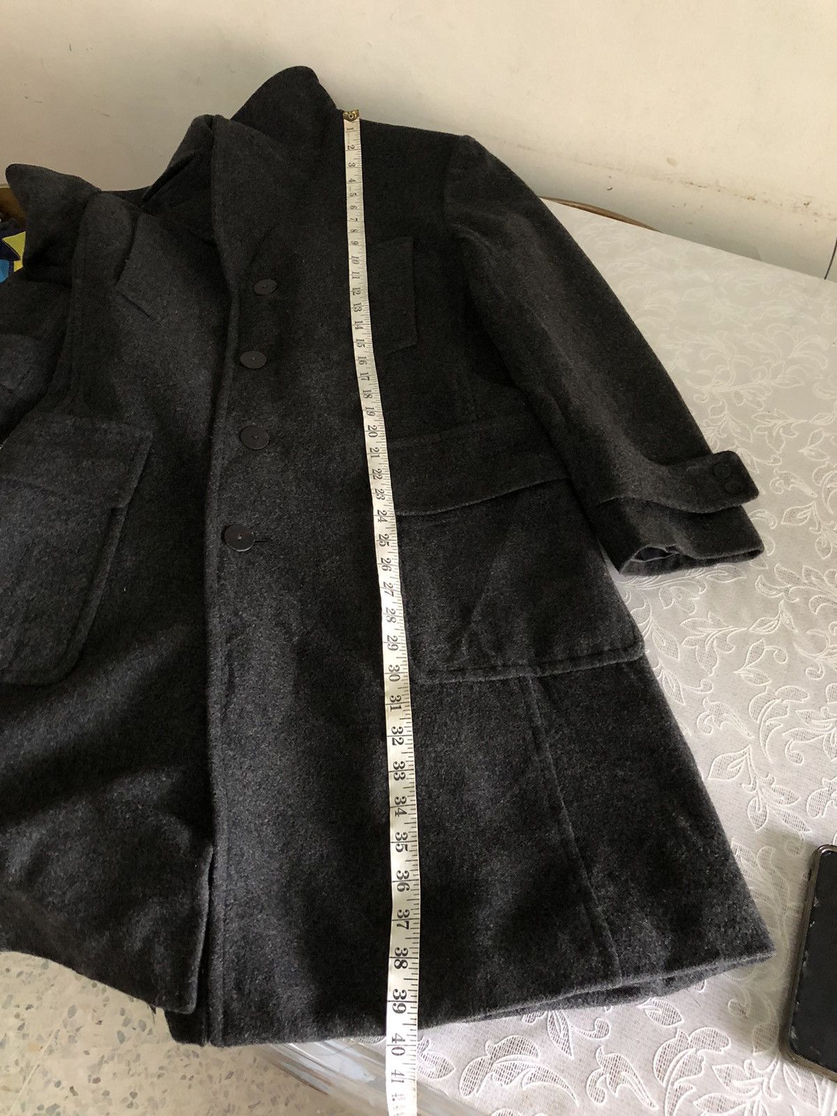 Jean Paul Gaultier Jean Paul Gaultier Homme Single Breasted Wool Long Coat Size US M / EU 48-50 / 2 - 24 Thumbnail