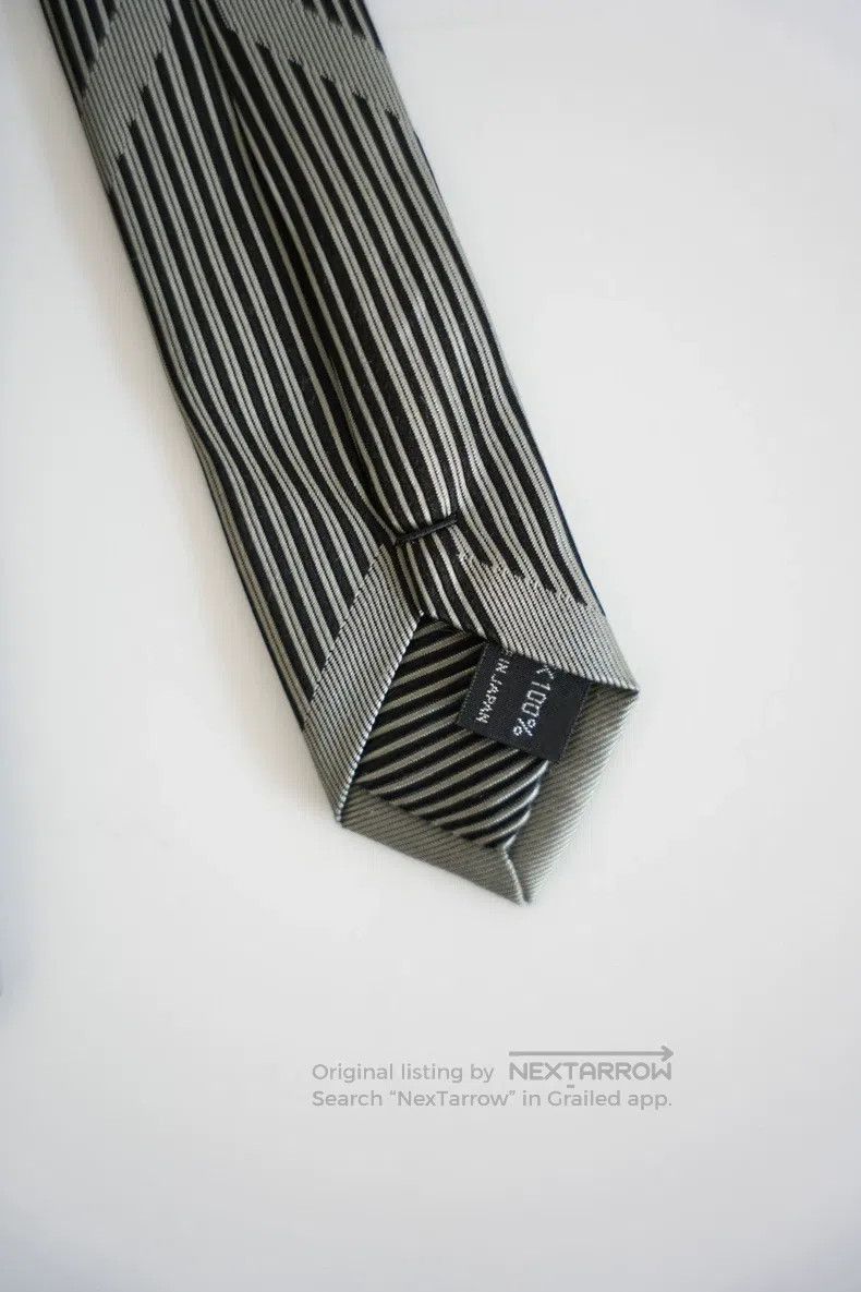 Yohji Yamamoto Yohji Yamamoto V-shaped striped silk tie Size ONE SIZE - 3 Thumbnail