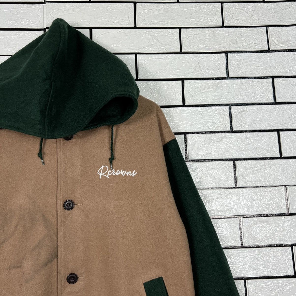 Japanese Brand RODEO CROWNS Big Logo Hooded Long Coat #4142-C189 Size US L / EU 52-54 / 3 - 7 Thumbnail