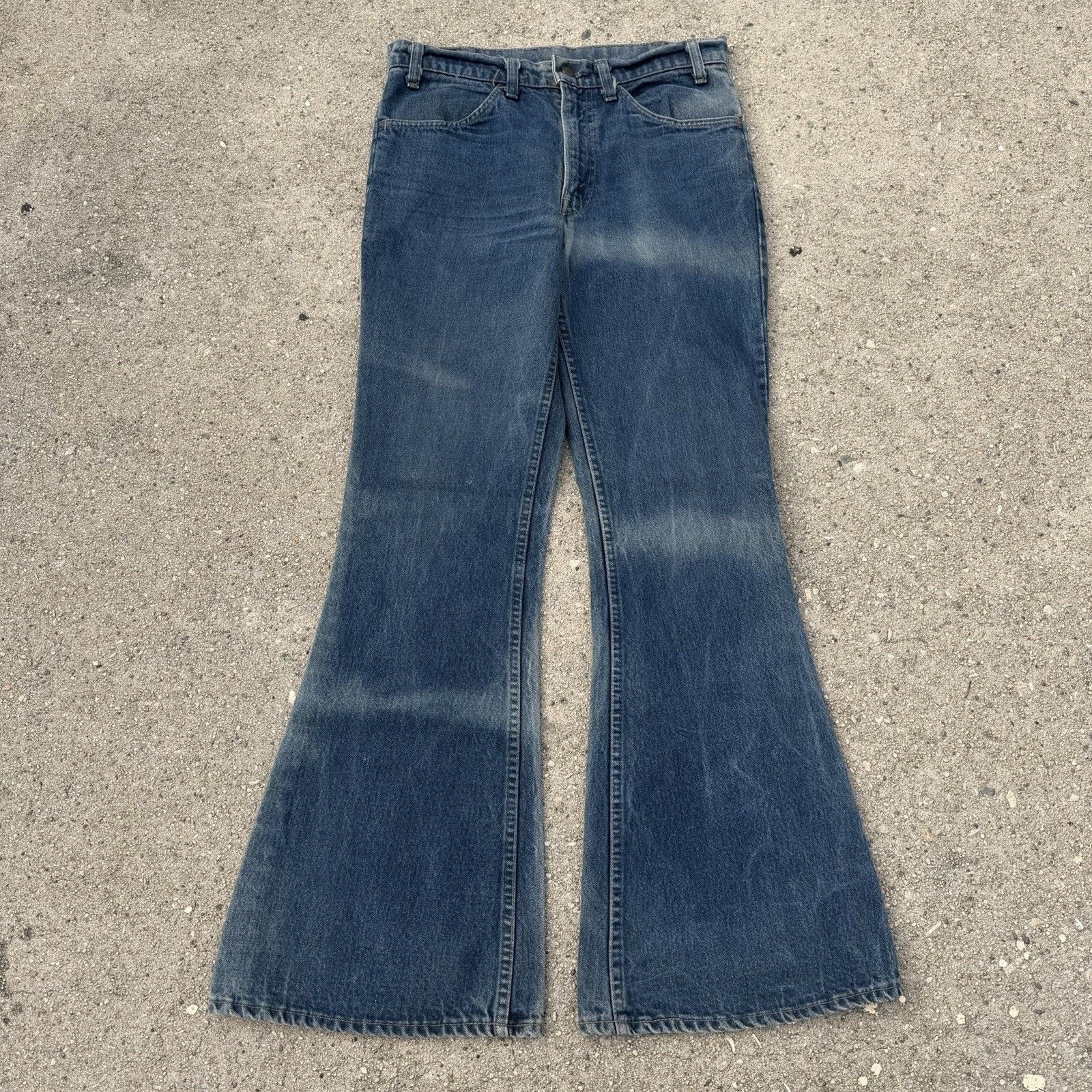 Levi's Vintage 70s Levis 684 Super Flare Jeans Orangetab | Grailed