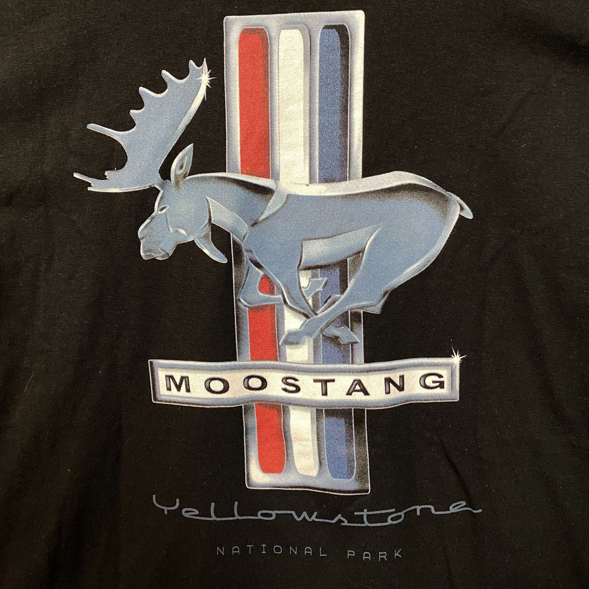 Mustang Moostang Yellowstone National Park Mustang Promo T-Shirt Lar Size US L / EU 52-54 / 3 - 3 Thumbnail
