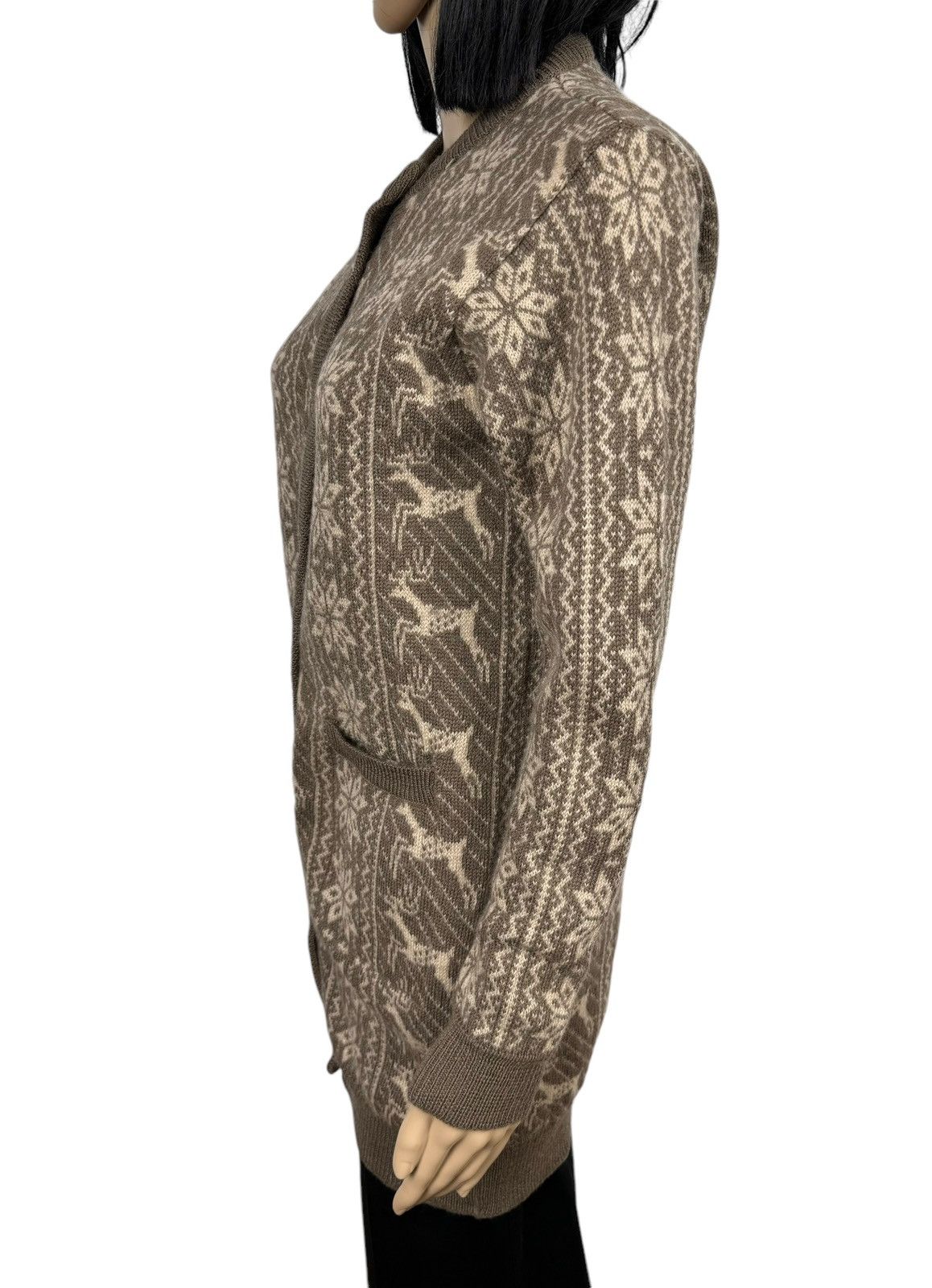 Kenzo × Vintage Kenzo Vintage Shetland Wool Cardigan Hand Knitted Fair Isle Size M / US 6-8 / IT 42-44 - 7 Thumbnail