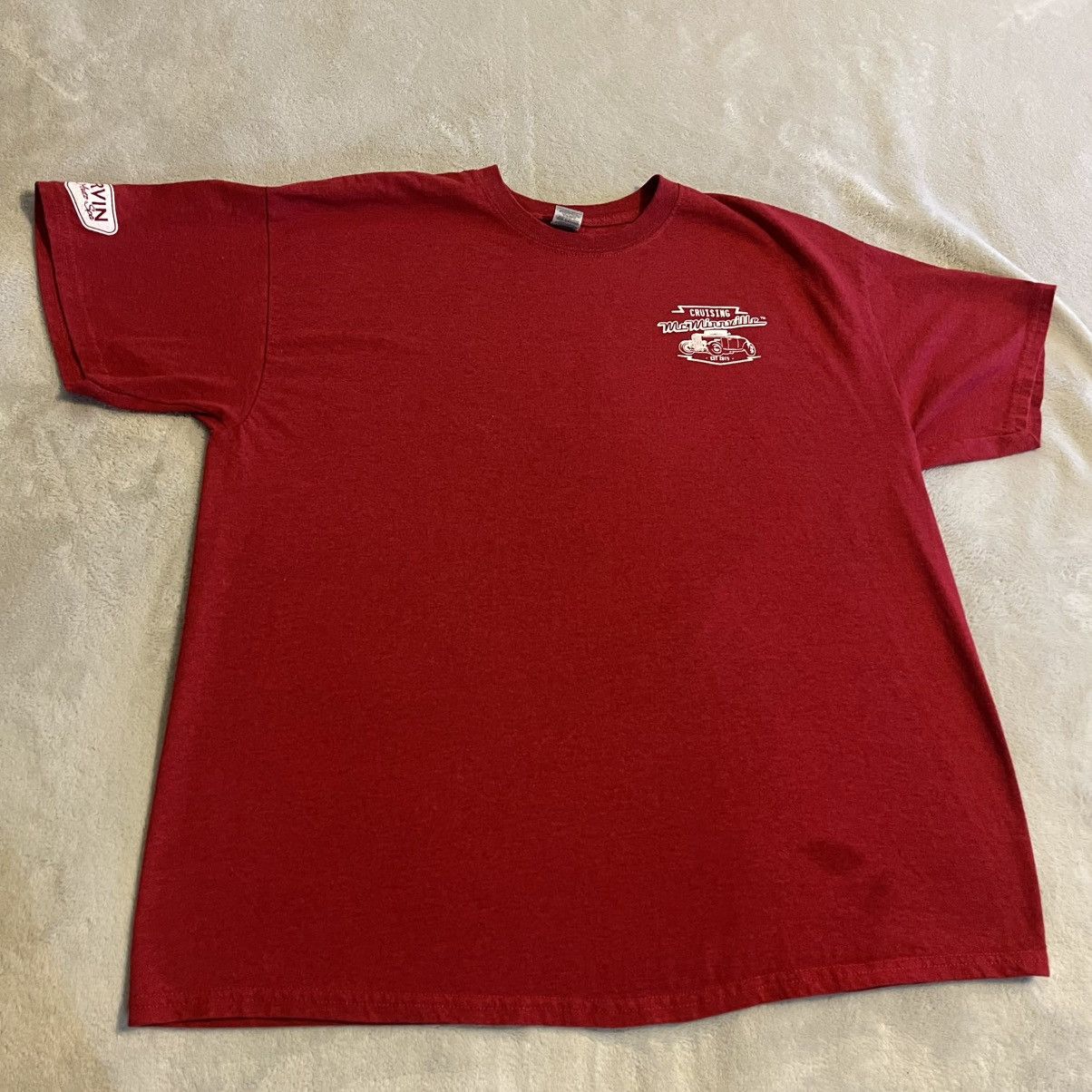 Gildan Car Shirt Men Large Red Graphic Streetwear Workout Gym Tee Size US L / EU 52-54 / 3 - 2 Thumbnail