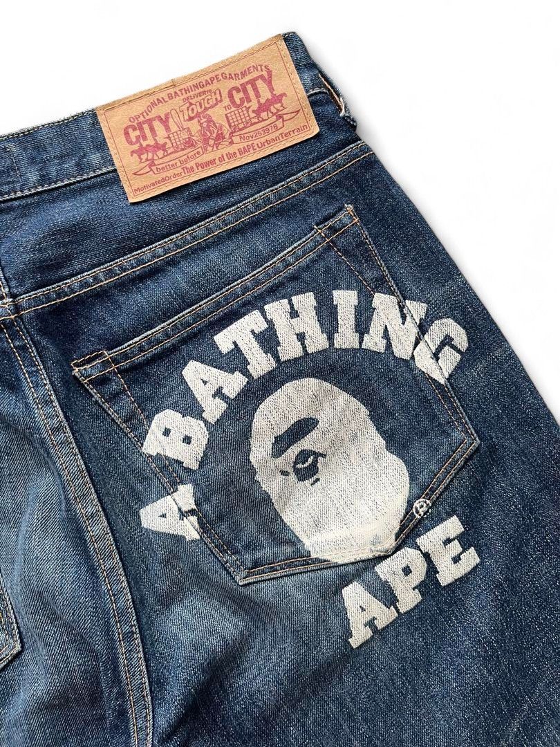 Bape College Denim Shorts Size US 30 / EU 46 - 4 Thumbnail