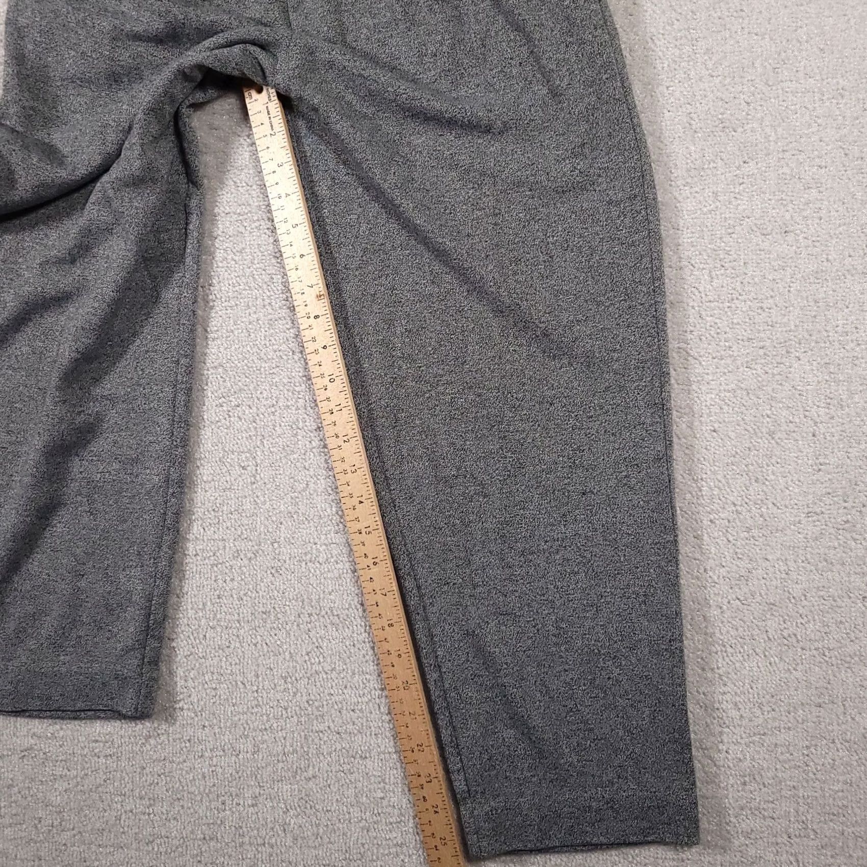 Vintage VINTAGE Alfred Dunner Pants Women's 14 Gray Knit High Rise Crop Pull On USA Size 36" / US 14 / IT 50 - 7 Thumbnail