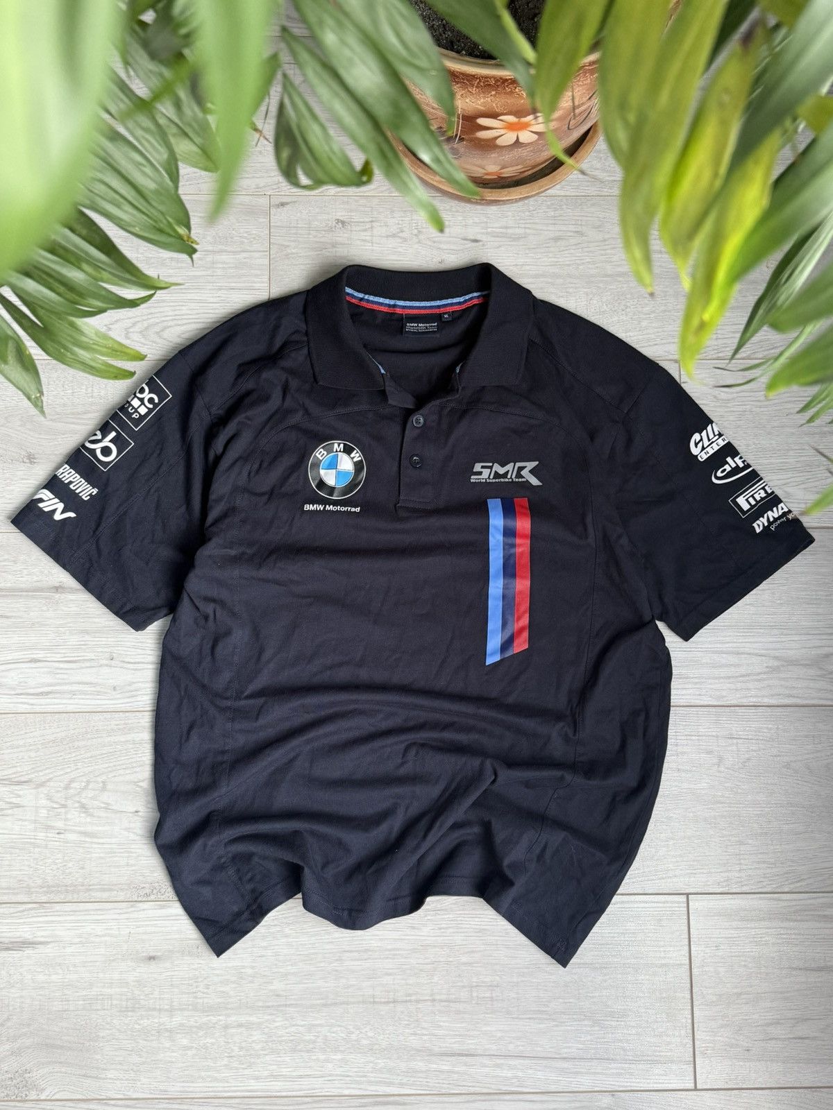 BMW BMW Motorrad Motorsport Team Polo Shirt Black Racing Sponsor Size US XL / EU 56 / 4 - 1 Thumbnail