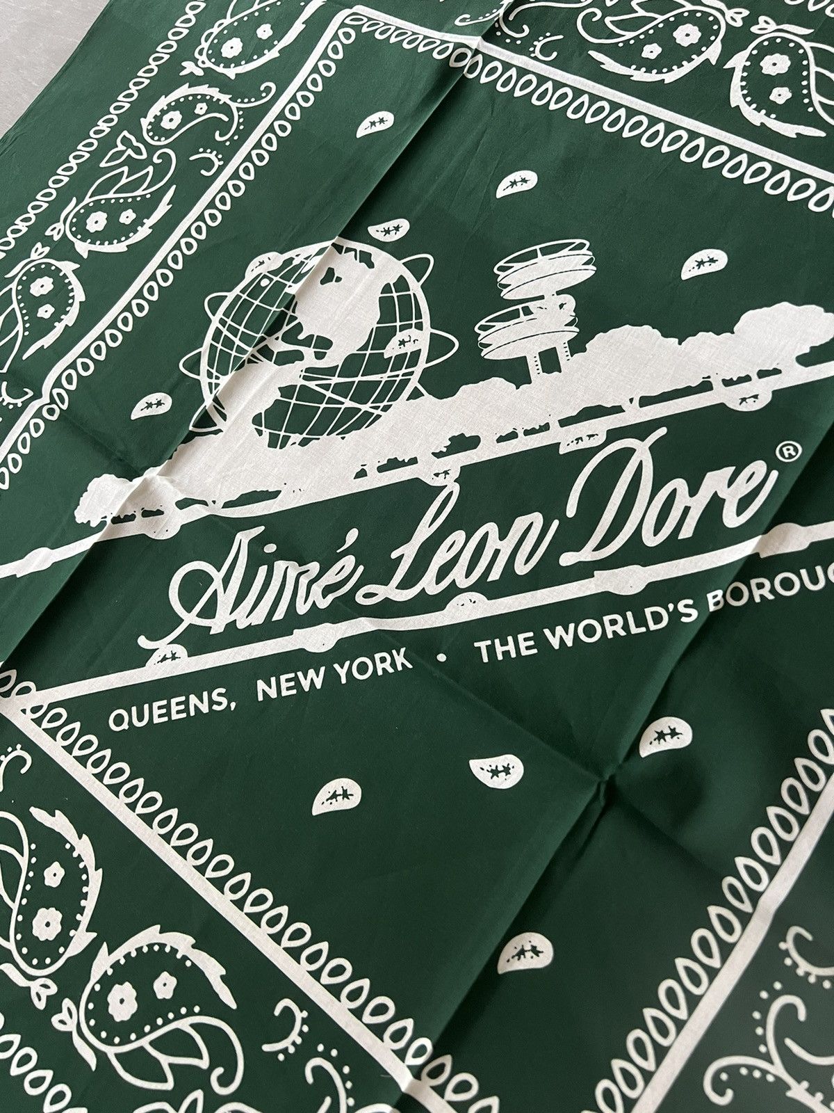 Aime Leon Dore Unisphere Logo Bandana Paisley | Grailed