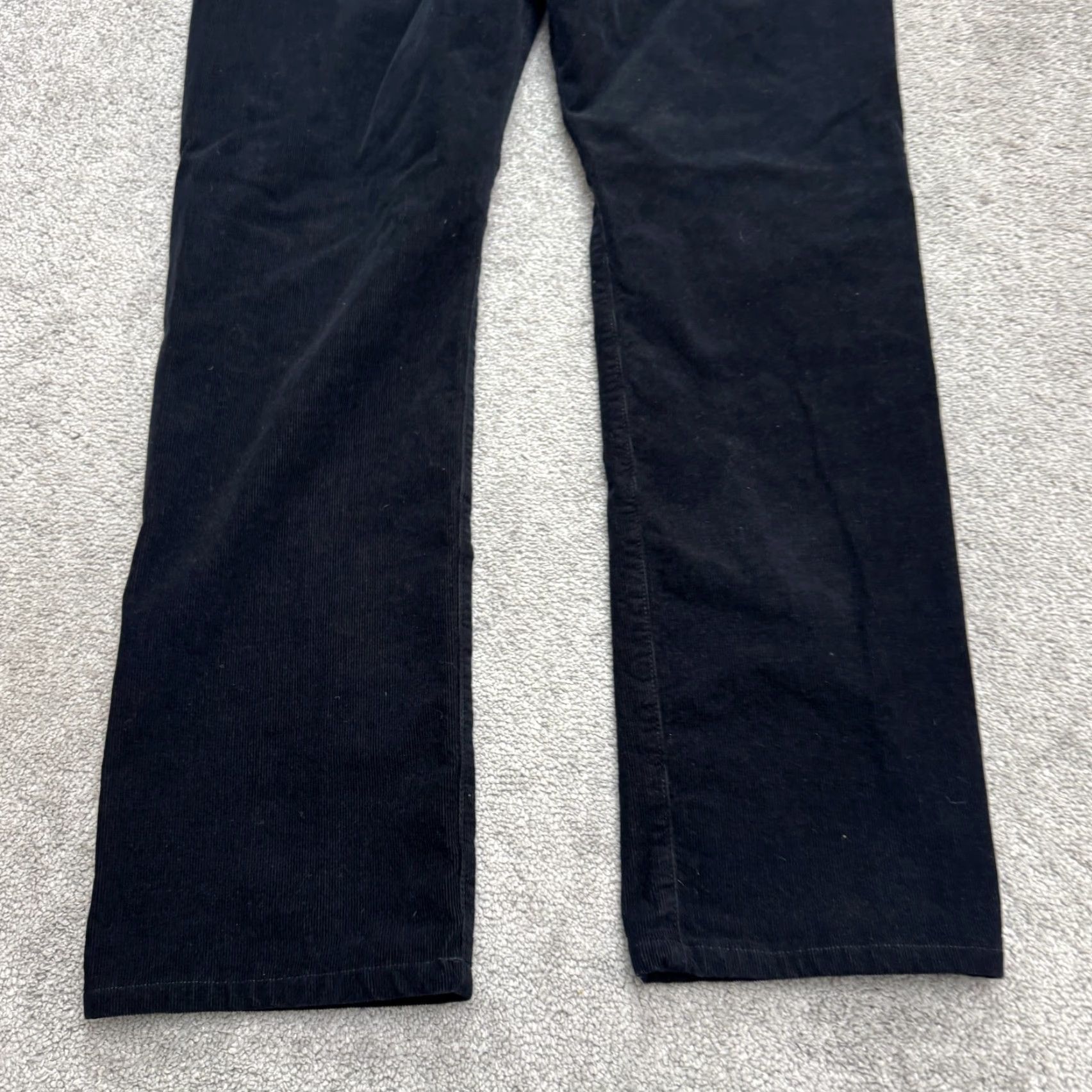 Vintage AG Adriano Goldschmied Slim Straight Leg Corduroy Pants Mens 36x34 Black Cotton Blend Size US 38 / EU 54 - 5 Thumbnail