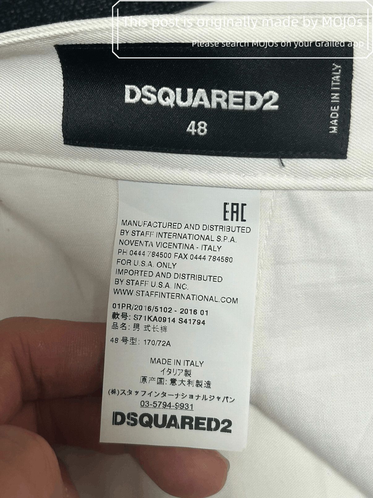 Dsquared2 Sz 48 Dsquared2 Pink Stripe White Pants mojos144019 Size US 32 / EU 48 - 7 Thumbnail