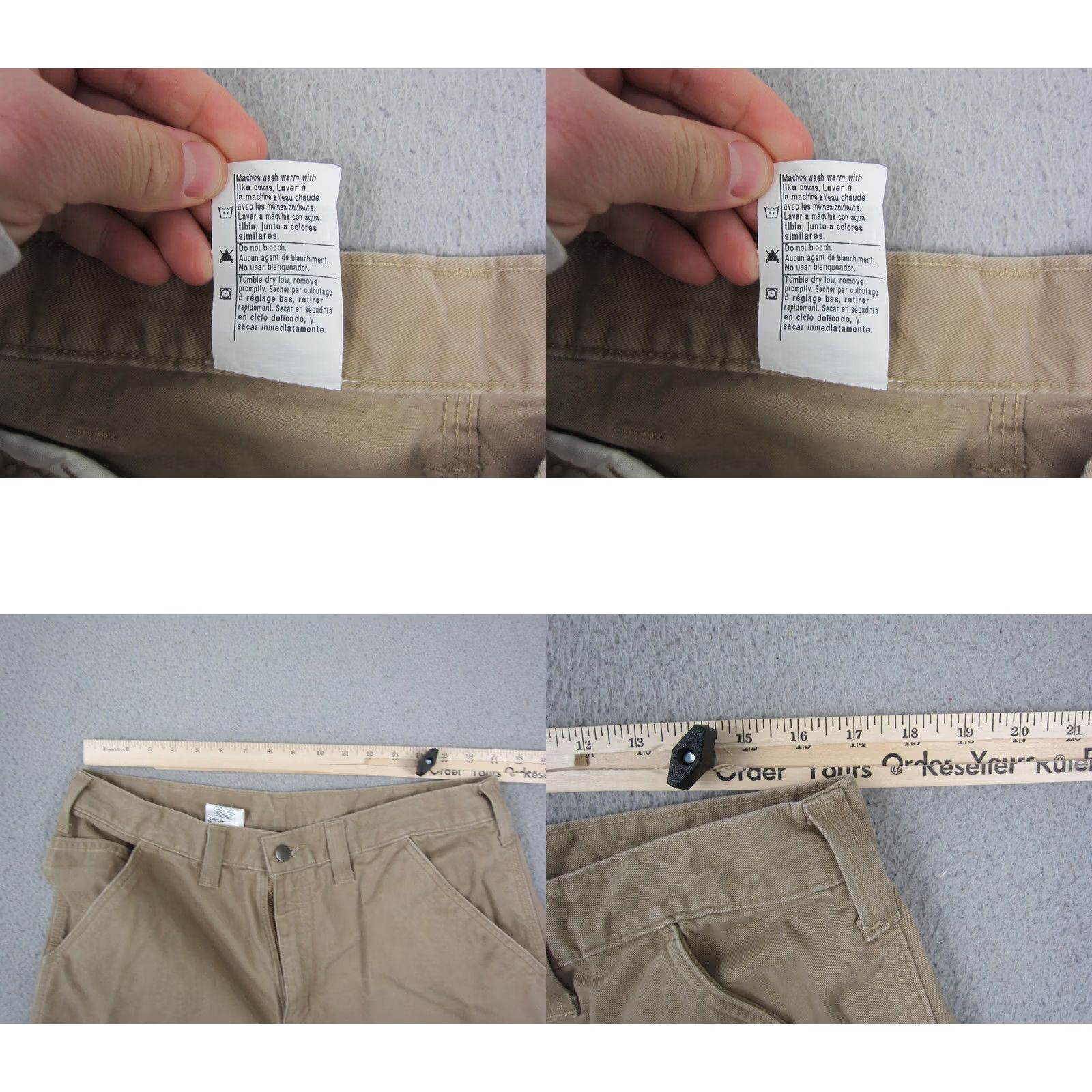Carhartt Carhartt Pants Mens 36x34 Brown Relaxed Fit Straight Twill Workwear Pants Size US 36 / EU 52 - 8 Thumbnail