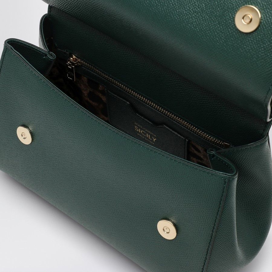 Dolce & Gabbana o1d2blof0824 Size : OS / Large Handbag in Dark Green Size ONE SIZE - 4 Thumbnail