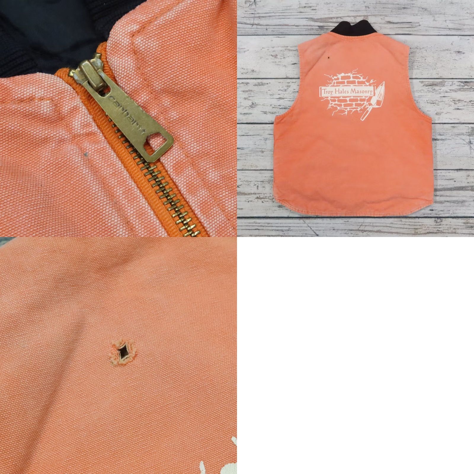 Carhartt Vintage Carhartt Artic Quilt Lined Vest Size L Orange Mens Vest Size US L / EU 52-54 / 3 - 9 Thumbnail