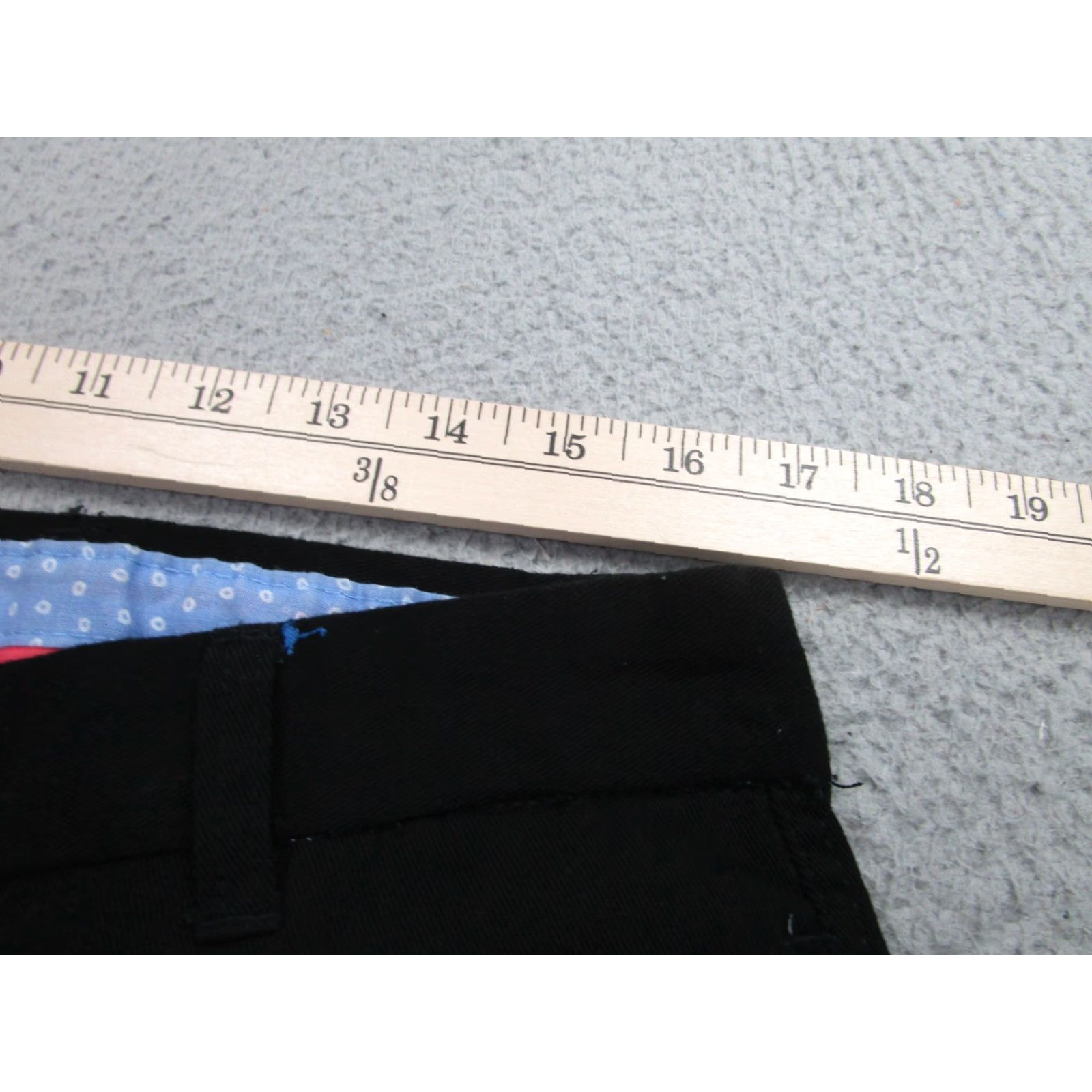Tailorbyrd TAILORBYRD Chino Shorts Mens 34 Black Flamingo Embroidered 100% Cotton Flat Front Casual Belt Loops Pockets Adults Mens Size US 34 / EU 50 - 2 Thumbnail