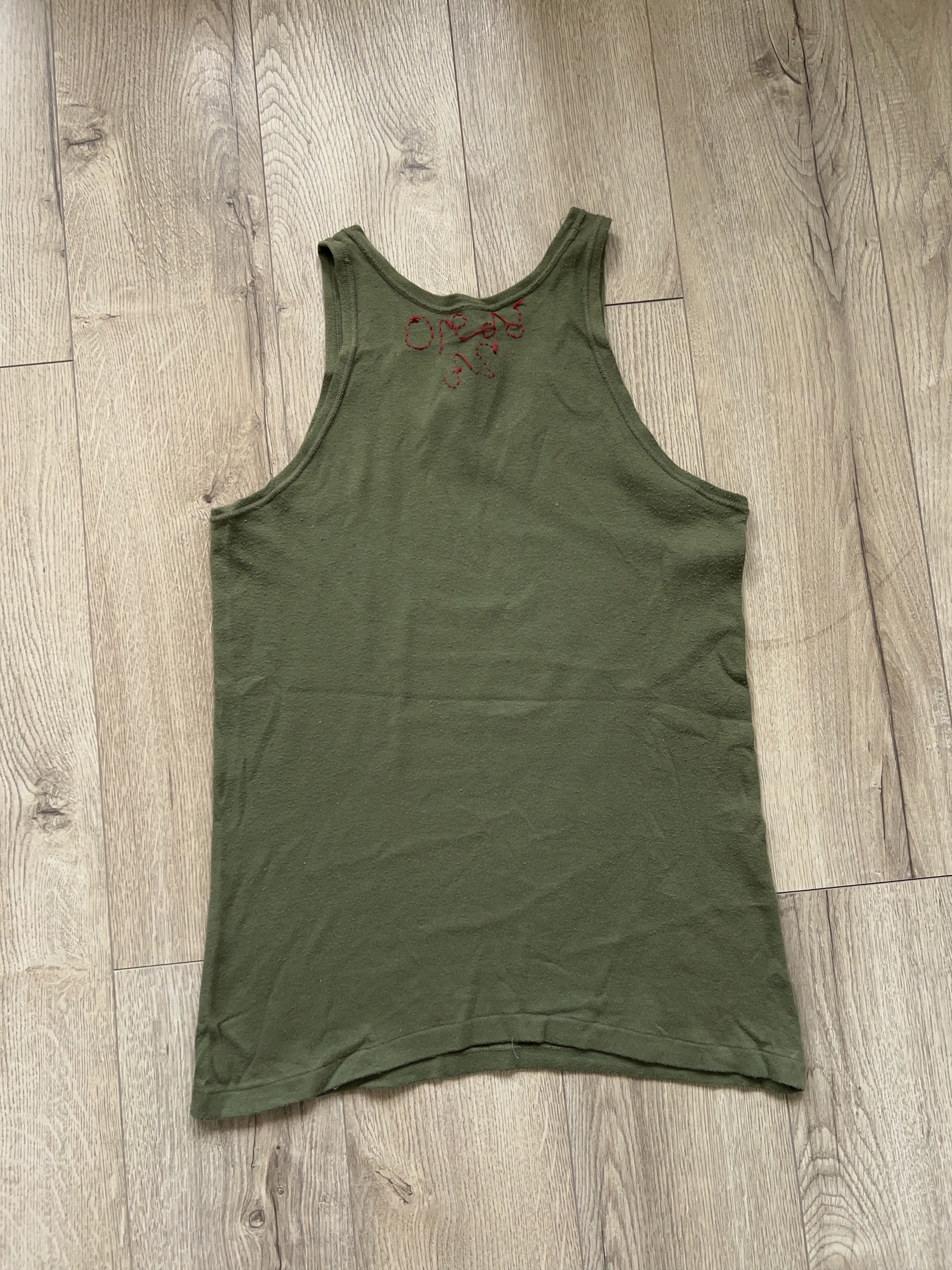 Vintage WW2 1960s Korps Mariniers Army Dutch Uniform Tank Top Shirt Size US S / EU 44-46 / 1 - 6 Thumbnail