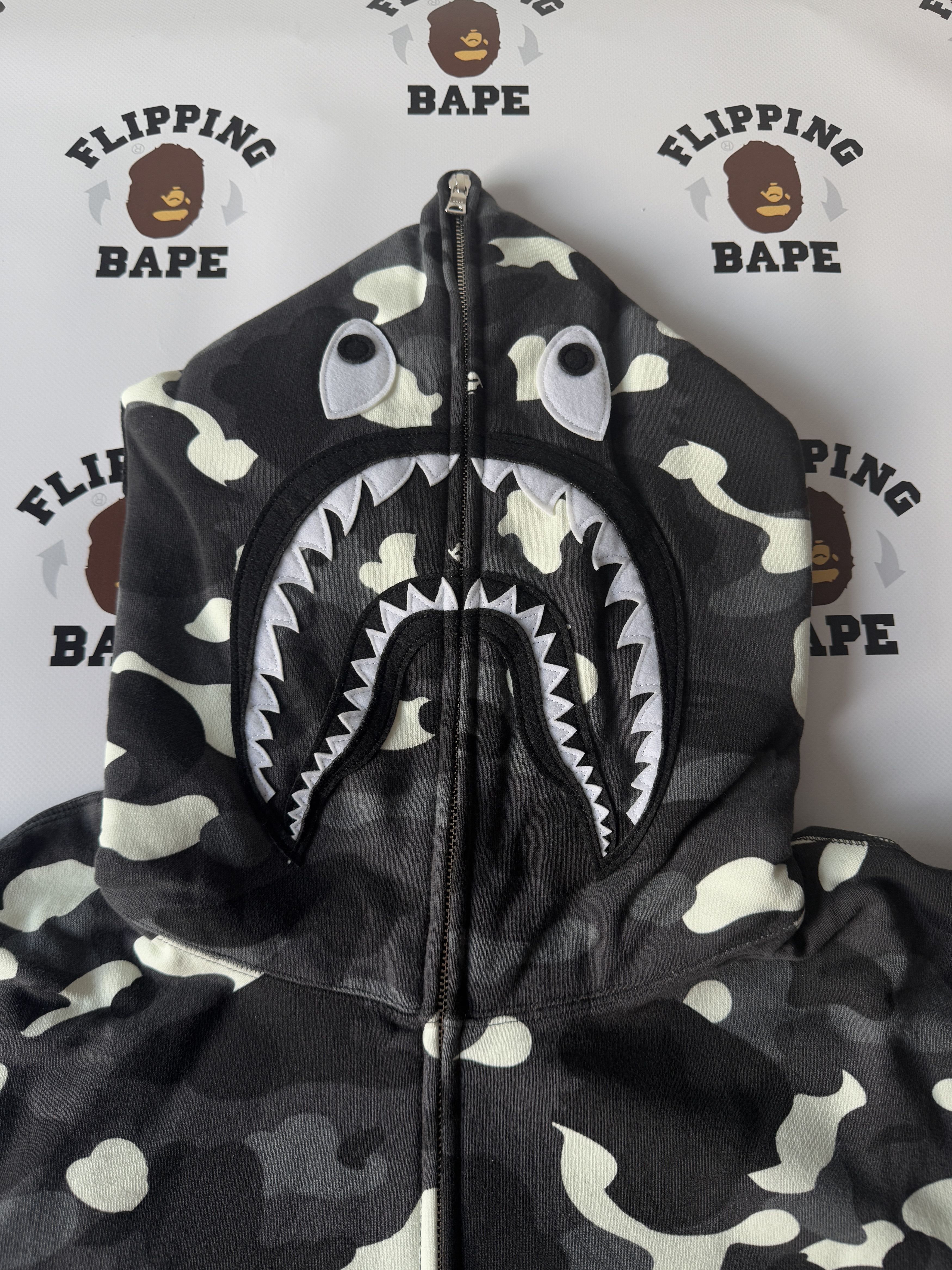 Bape BAPE CITY CAMO SHARK FULL ZIP HOOODIE (SS23) Size US XL / EU 56 / 4 - 5 Thumbnail