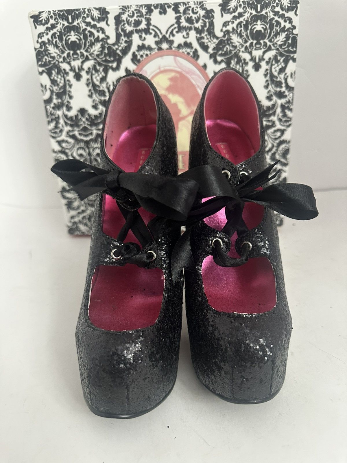 Pleaser Bordello Teeze-10G platform pumps Size US 9 / IT 39 - 5 Thumbnail