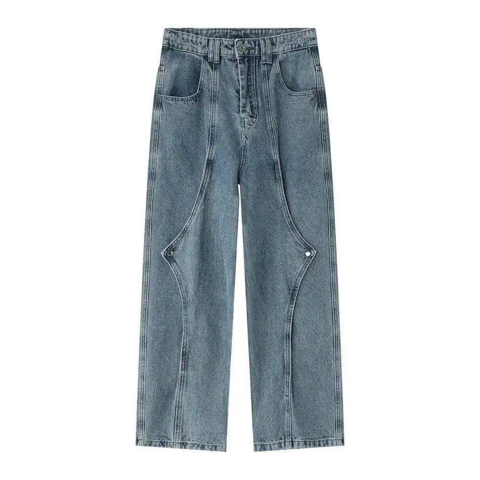 Japanese Brand Retro loose casual wide leg jeans Size US 32 / EU 48 - 3 Thumbnail