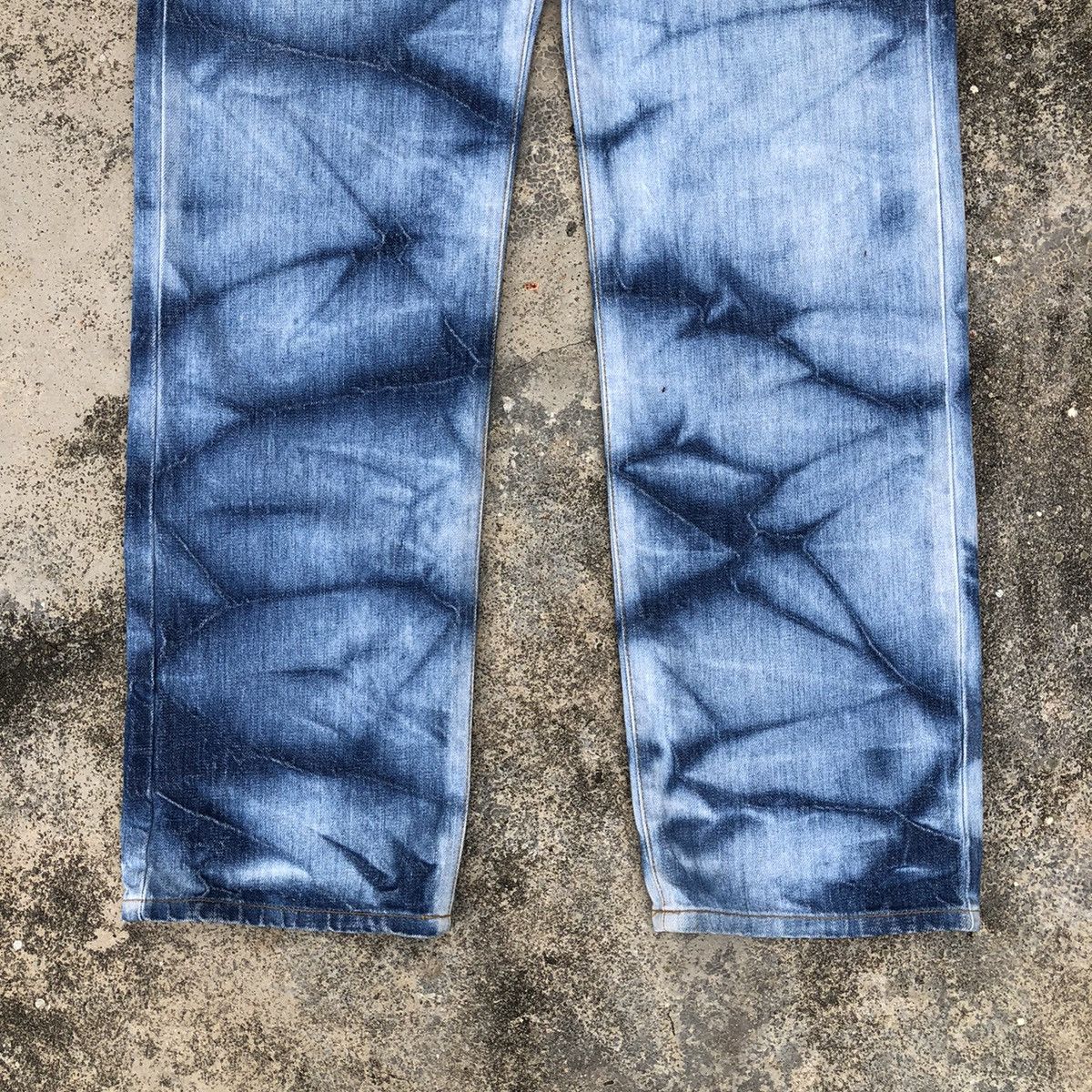 Japanese Brand Vintage Japanese Style Tie Dye Denim Pants Size US 33 - 8 Thumbnail