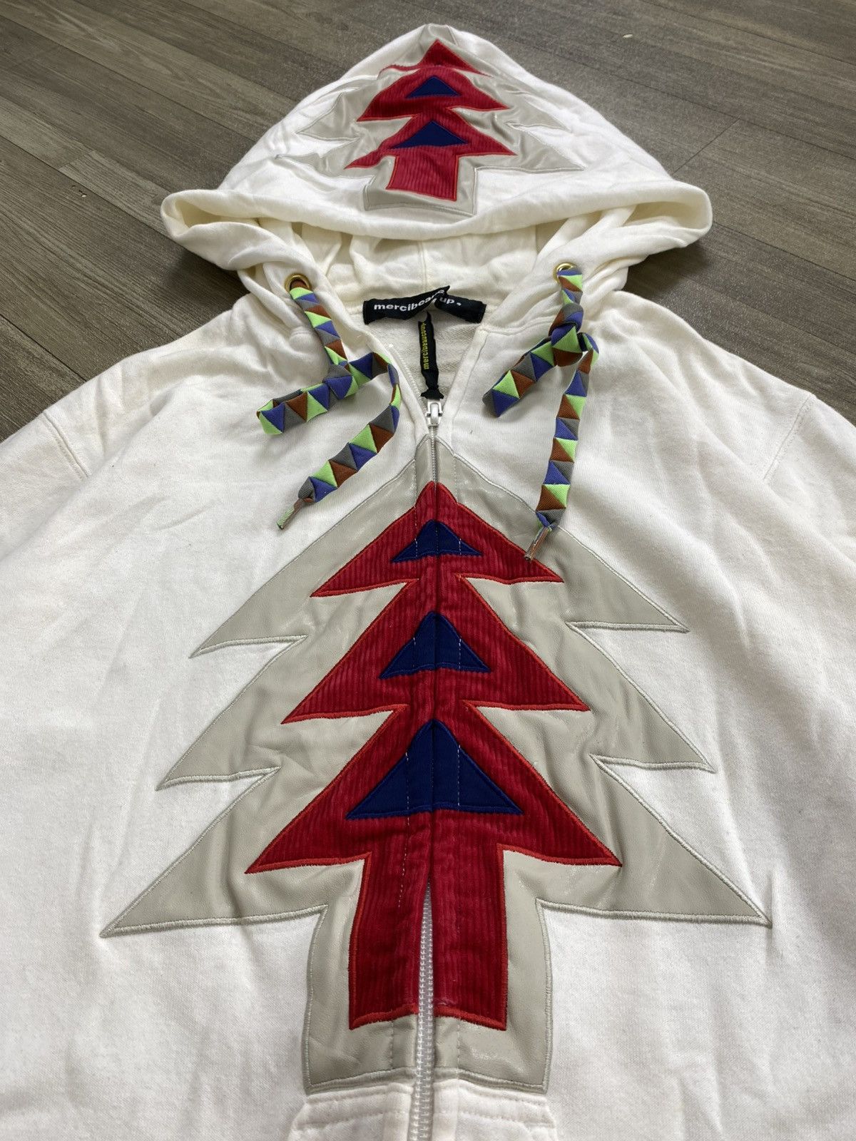 mercibeaucoup Vintage Mercibeaucoup Issey Miyake Festive Tree Zip Hoodie Size US L / EU 52-54 / 3 - 4 Thumbnail