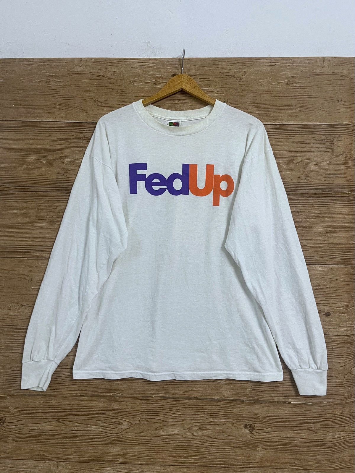 Vintage Fed up T shirt Fedex Parody Punk Skate Grunge Rare