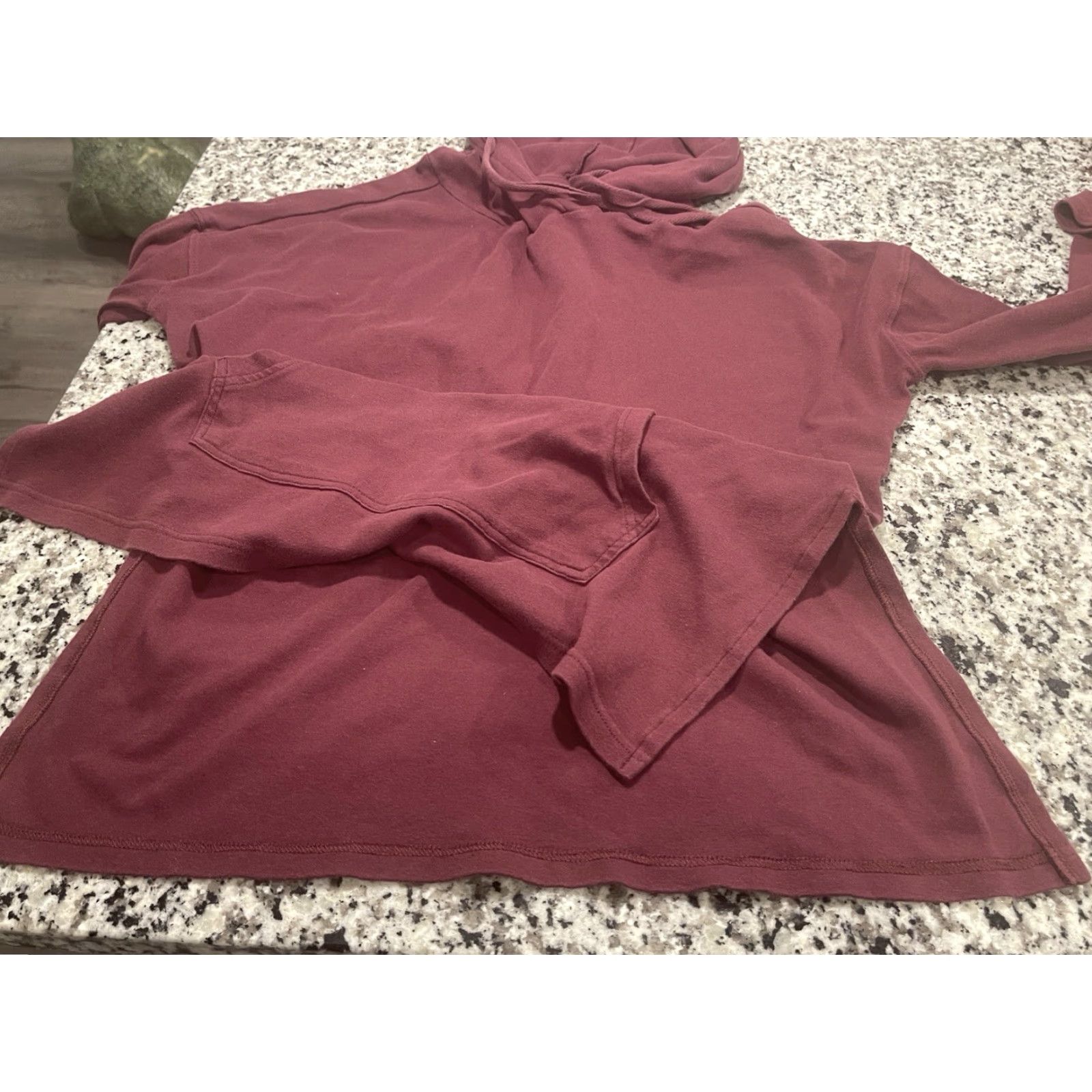 Vintage Pact Hoodie Mens Size XL Organic Cotton Red Pullover Sweatshirt Crew Neck Hooded Pockets Solid Vintage No Size US S / EU 44-46 / 1 - 5 Thumbnail