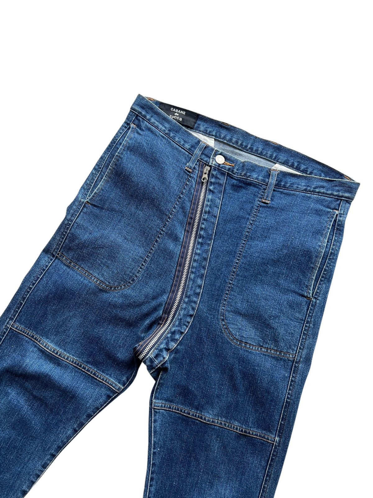 CABANE de ZUCCa 1990s Cabane de Zucca Crotch Zipper Ankle Denim Size US 33 - 5 Thumbnail