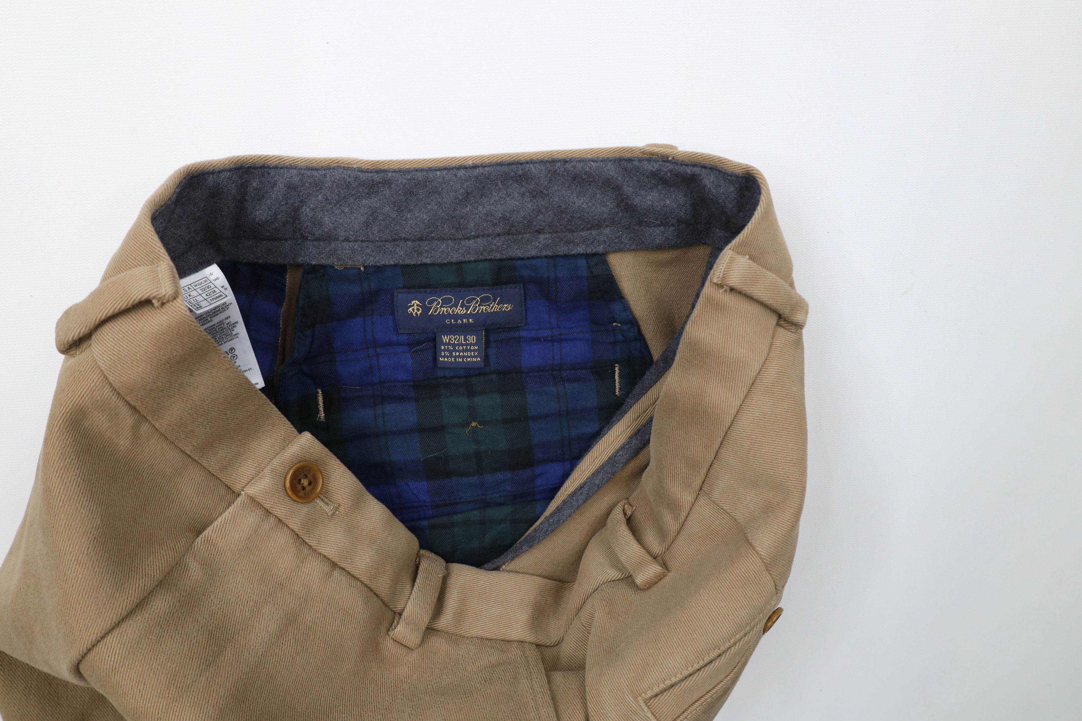Brooks Brothers × Vintage Vintage Brooks Brothers Clark Stretch Chino Pants Beige Size US 32 / EU 48 - 9 Thumbnail