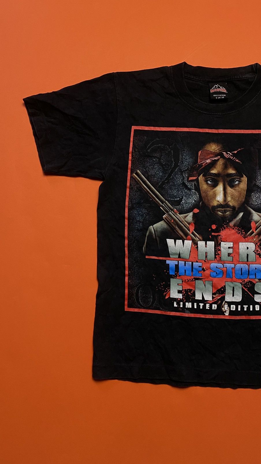 Band Tees × Rap Tees × Vintage Vintage 90s 2Pac tee Size US S / EU 44-46 / 1 - 3 Thumbnail