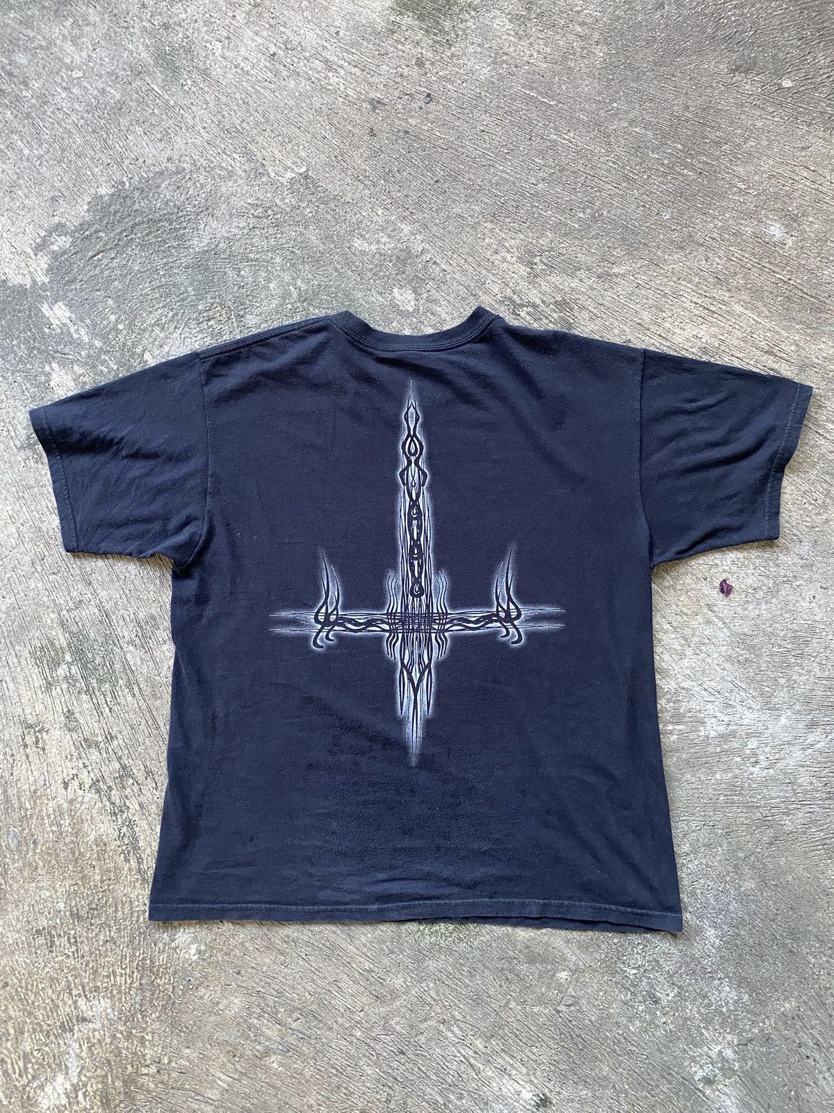 Band Tees Rare Vintage Gorgoroth 1997 Under The Sign Black Metal Tee Size US XL / EU 56 / 4 - 3 Thumbnail