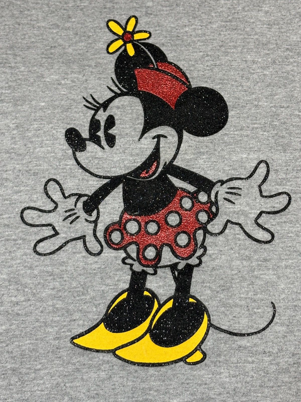 Disney Vintage 2000s Disney Store Glitter Minnie Mouse Tee Sz S 979 Size US S / EU 44-46 / 1 - 5 Thumbnail
