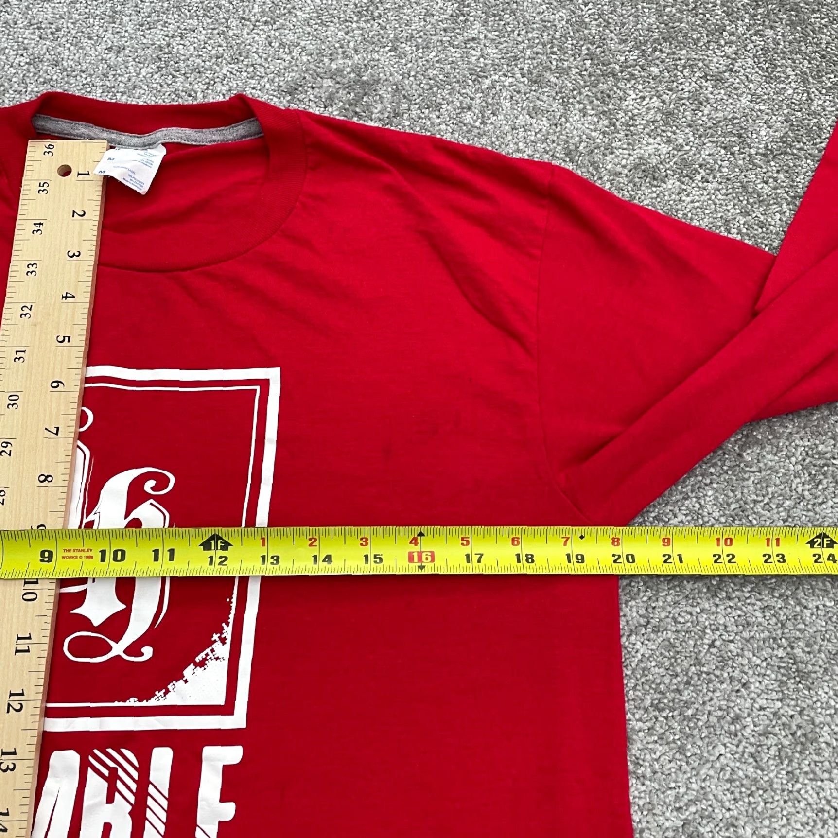 Vintage Unbranded T-Shirt Mens Regular Red Long Sleeve Crew Neck Casual Outdoor Size US M / EU 48-50 / 2 - 7 Thumbnail