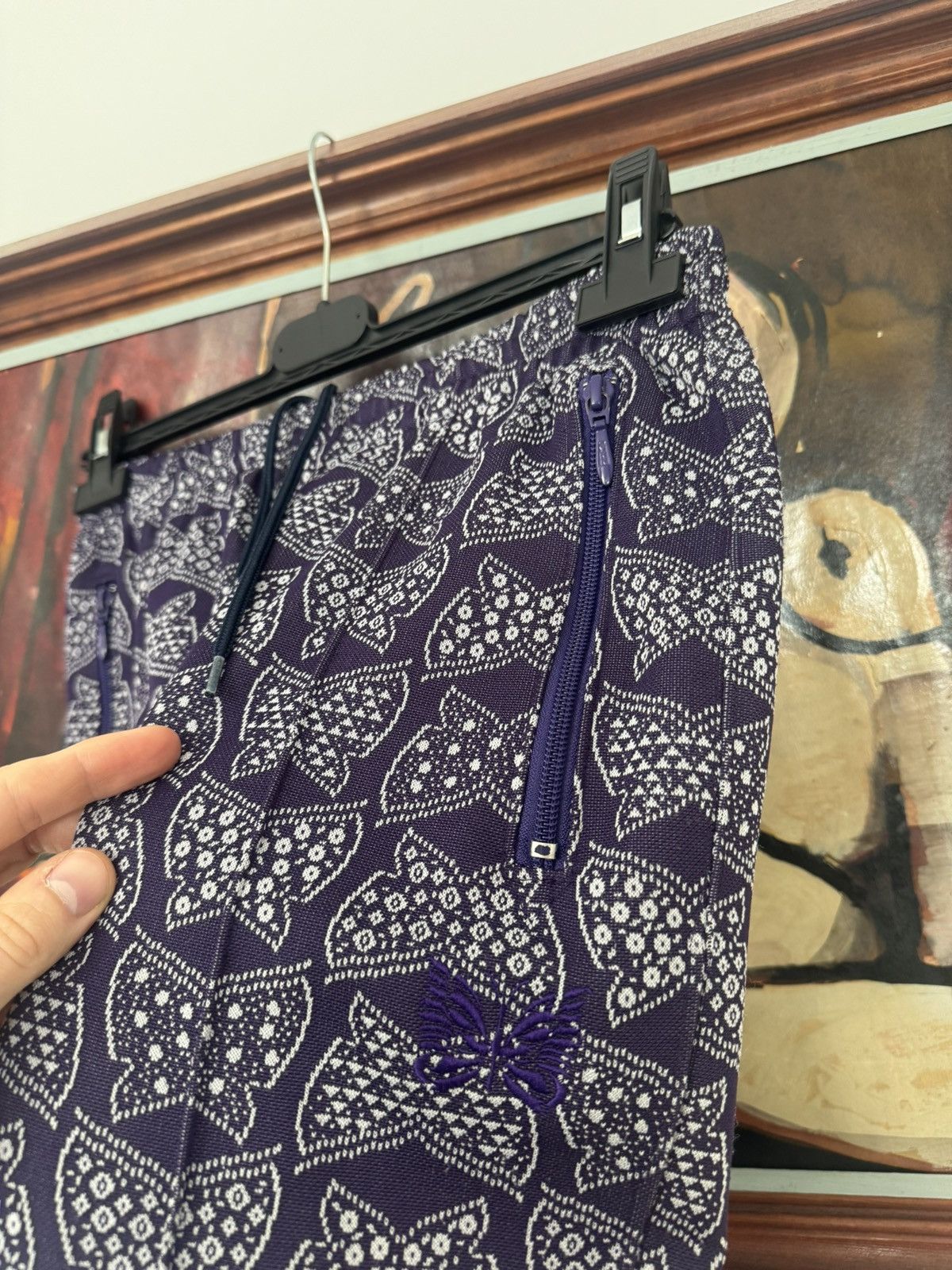Needles Needles Track Pants Japanese Brand FullPrint Butterfly Rare Size US 30 / EU 46 - 2 Thumbnail