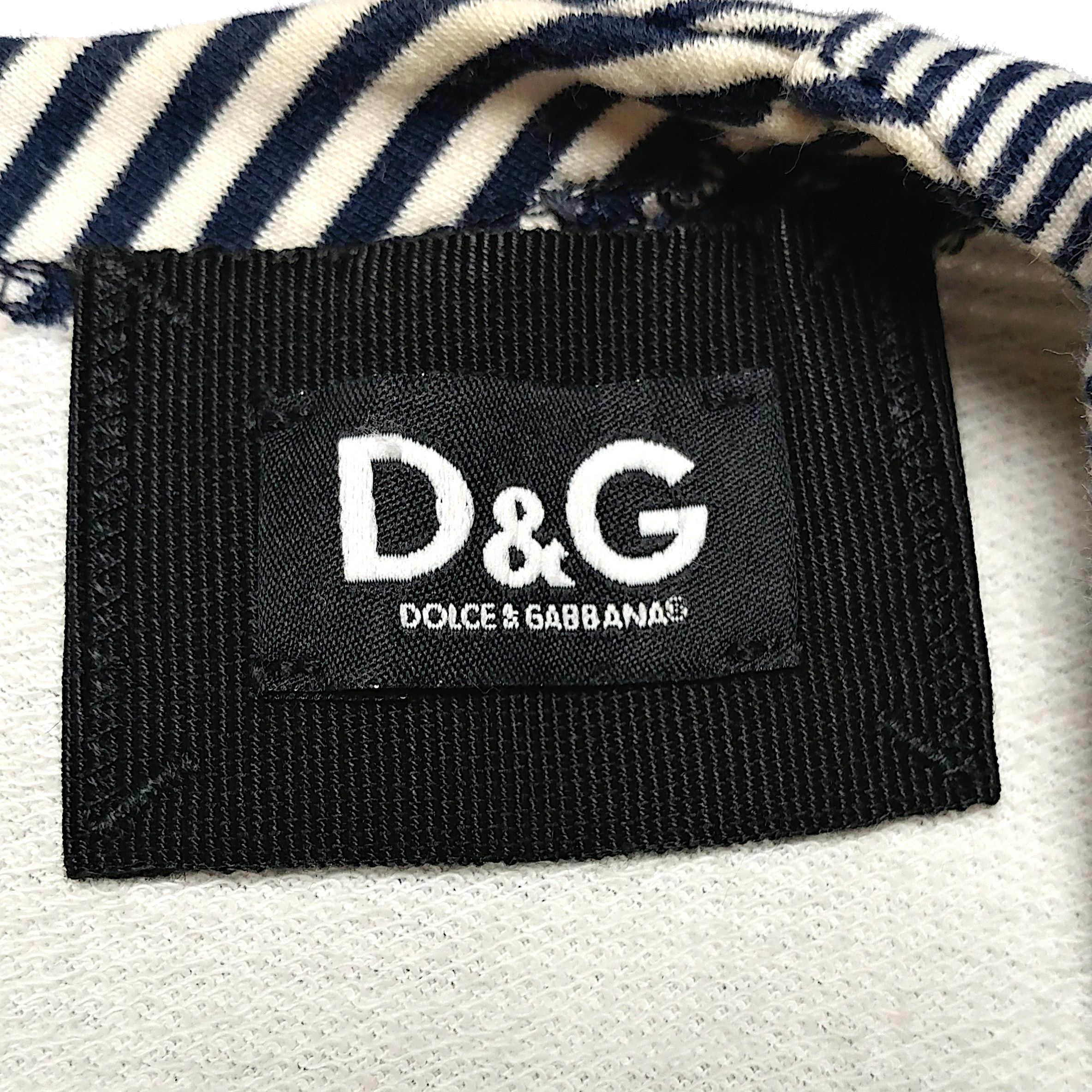 Dolce & Gabbana Vintage Cotton Sleeveless Striped Mini Dress Y2K Size M / US 6-8 / IT 42-44 - 5 Thumbnail
