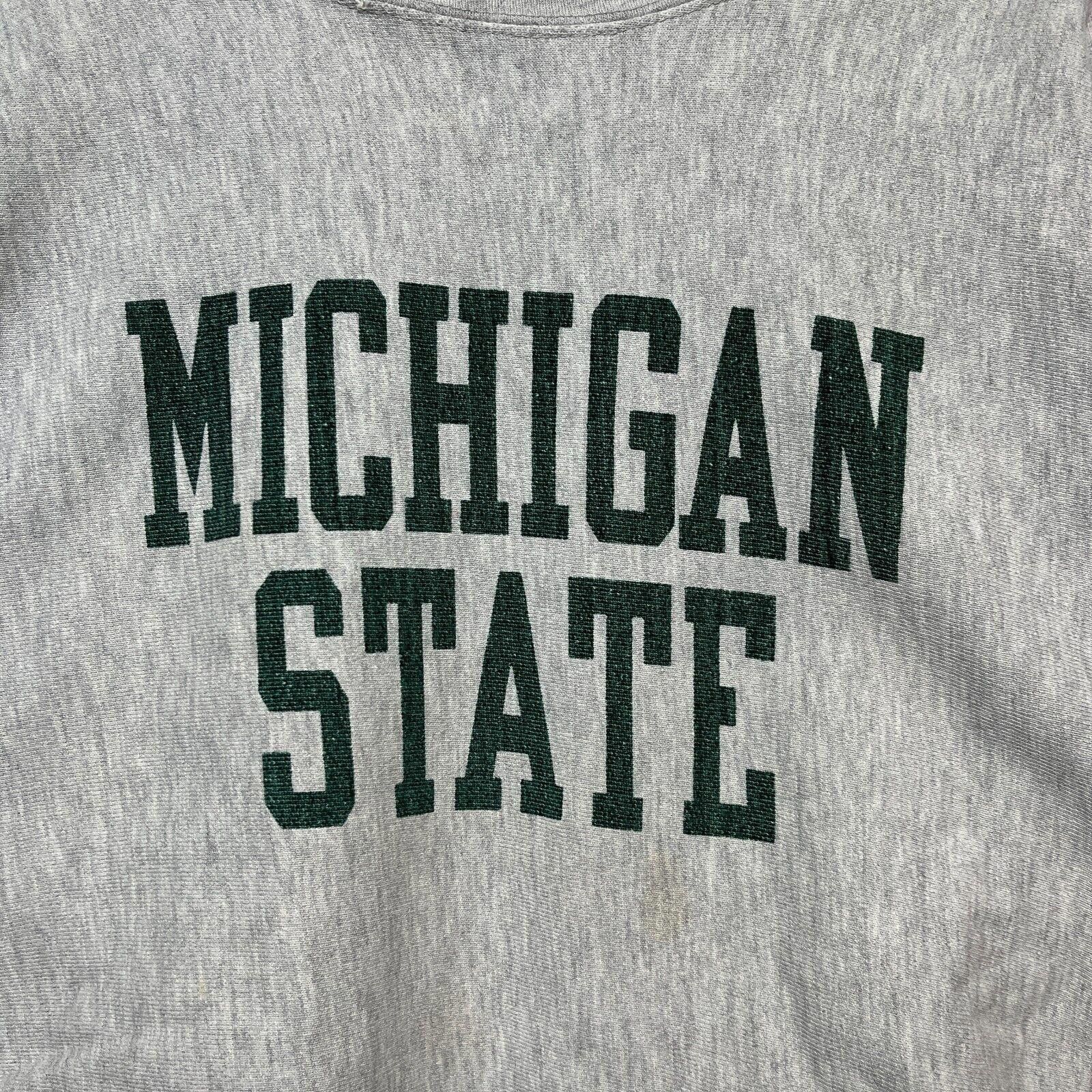 Champion × Vintage 80s Michigan S Champions Reverse Weave Tag Sweatshirt L Size US L / EU 52-54 / 3 - 4 Thumbnail