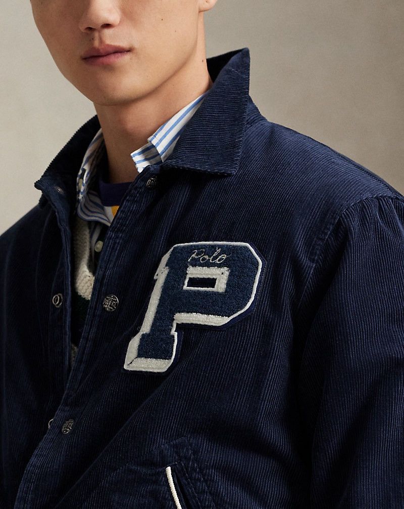 Polo Ralph Lauren Polo Ralph Lauren Corduroy Letter Jacket “Aviator Navy” XL Size US XL / EU 56 / 4 - 5 Thumbnail