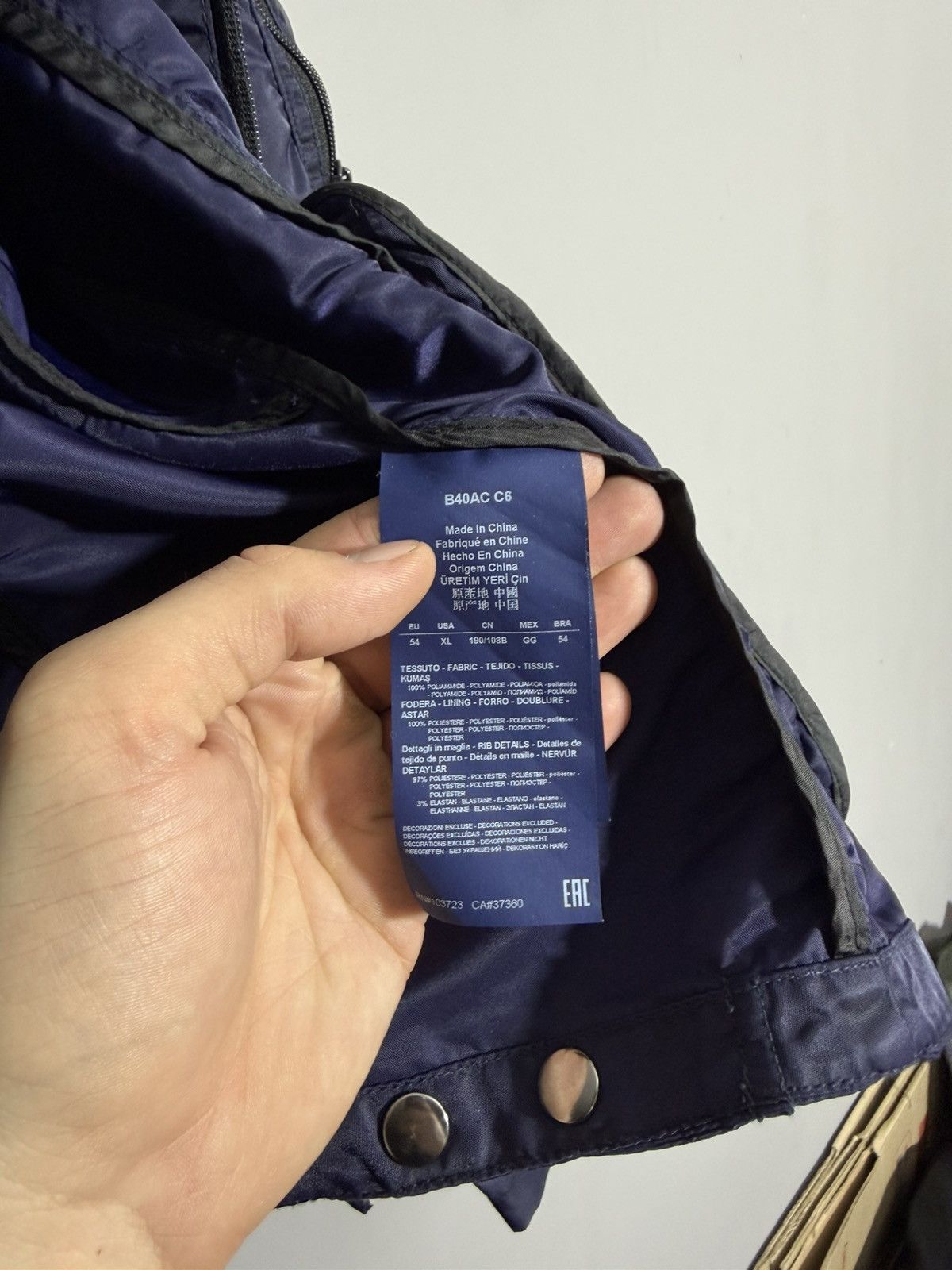 Armani Vintage Armani Jeans nylon jacket size 54 Size US L / EU 52-54 / 3 - 16 Thumbnail