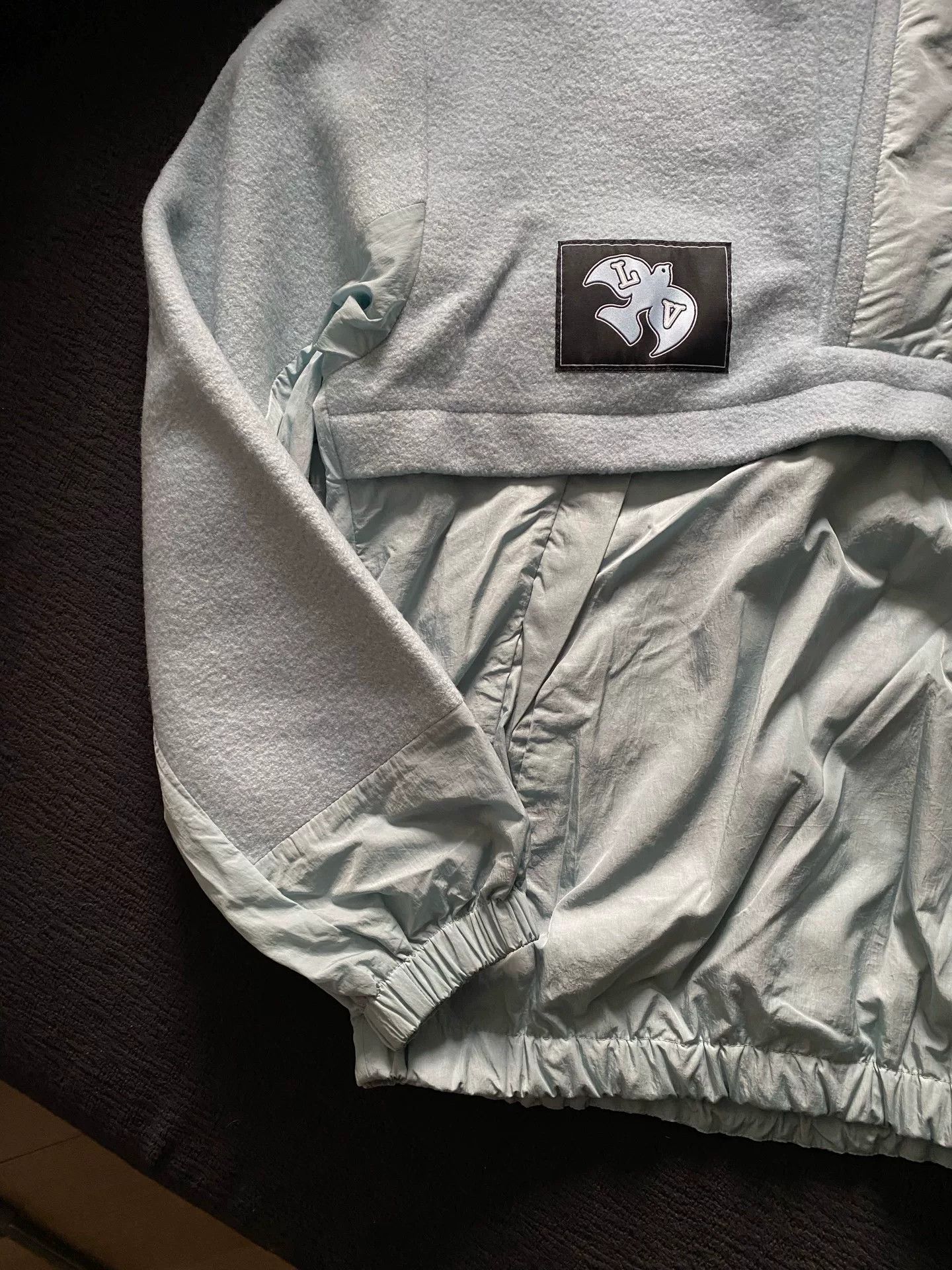 Louis Vuitton light blue fleece jacket with dove embroidery Size US L / EU 52-54 / 3 - 2 Thumbnail