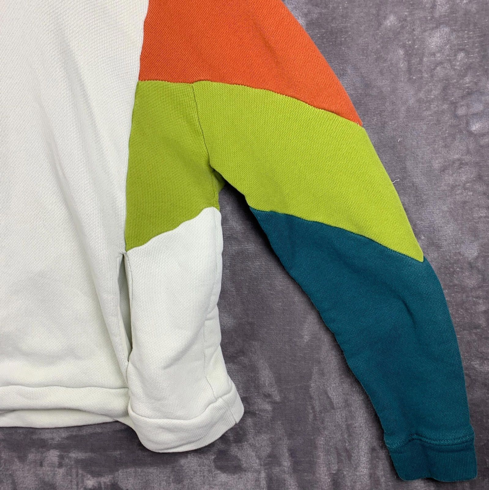 Urban Outfitters Mens Urban Outfitters Hoodie Small White Color Block (298) Size US S / EU 44-46 / 1 - 5 Thumbnail