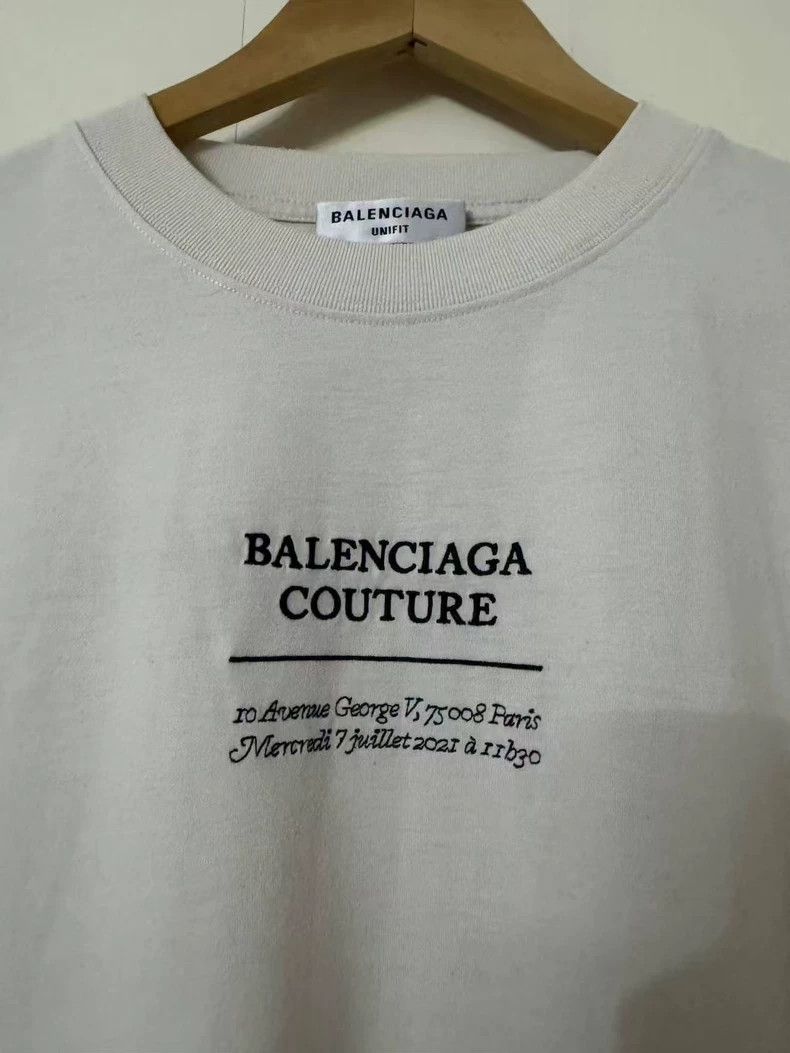 Balenciaga Balenciaga Couture boxy slogan embroidered short sleeves Size US M / EU 48-50 / 2 - 3 Thumbnail