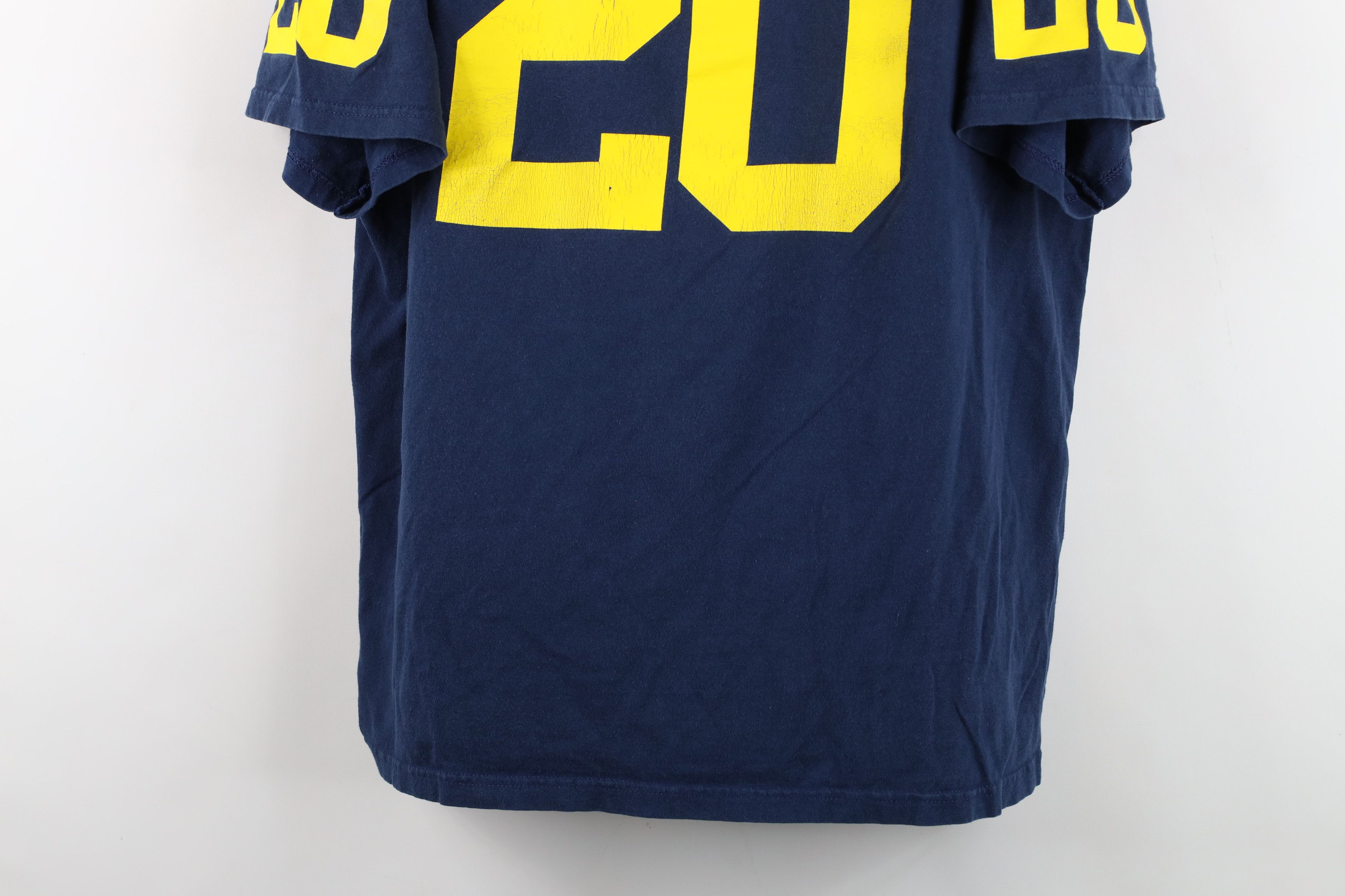 Nike Vintage Nike Swoosh University Michigan Football T-Shirt Size US L / EU 52-54 / 3 - 3 Thumbnail
