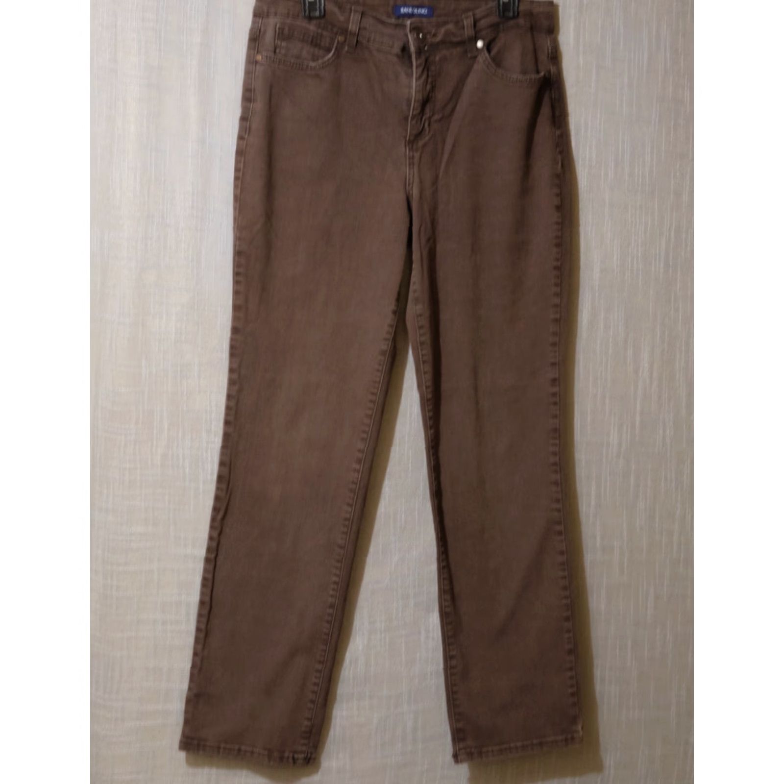 Vintage Bandolino Mandie Jeans Stretch Mid-Rise Brown Denim Women's 10 Straight #H98-10 Size 32" / US 10 / IT 46 - 2 Thumbnail
