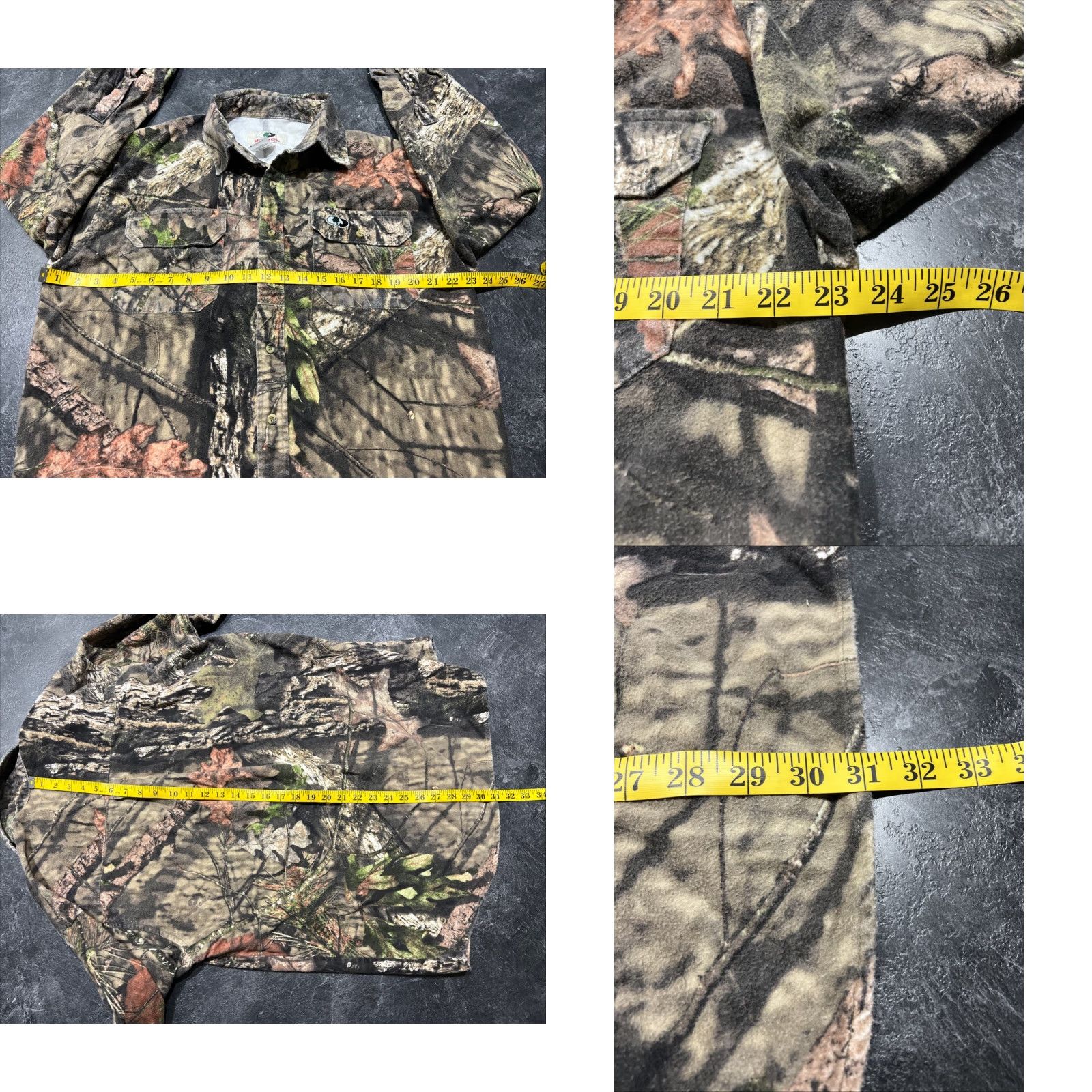 Vintage VINTAGE Mossy Oak Men’s Button-Up Shirt Long Sleeve Fleece Camouflage Country Hunting Large Size US L / EU 52-54 / 3 - 8 Thumbnail