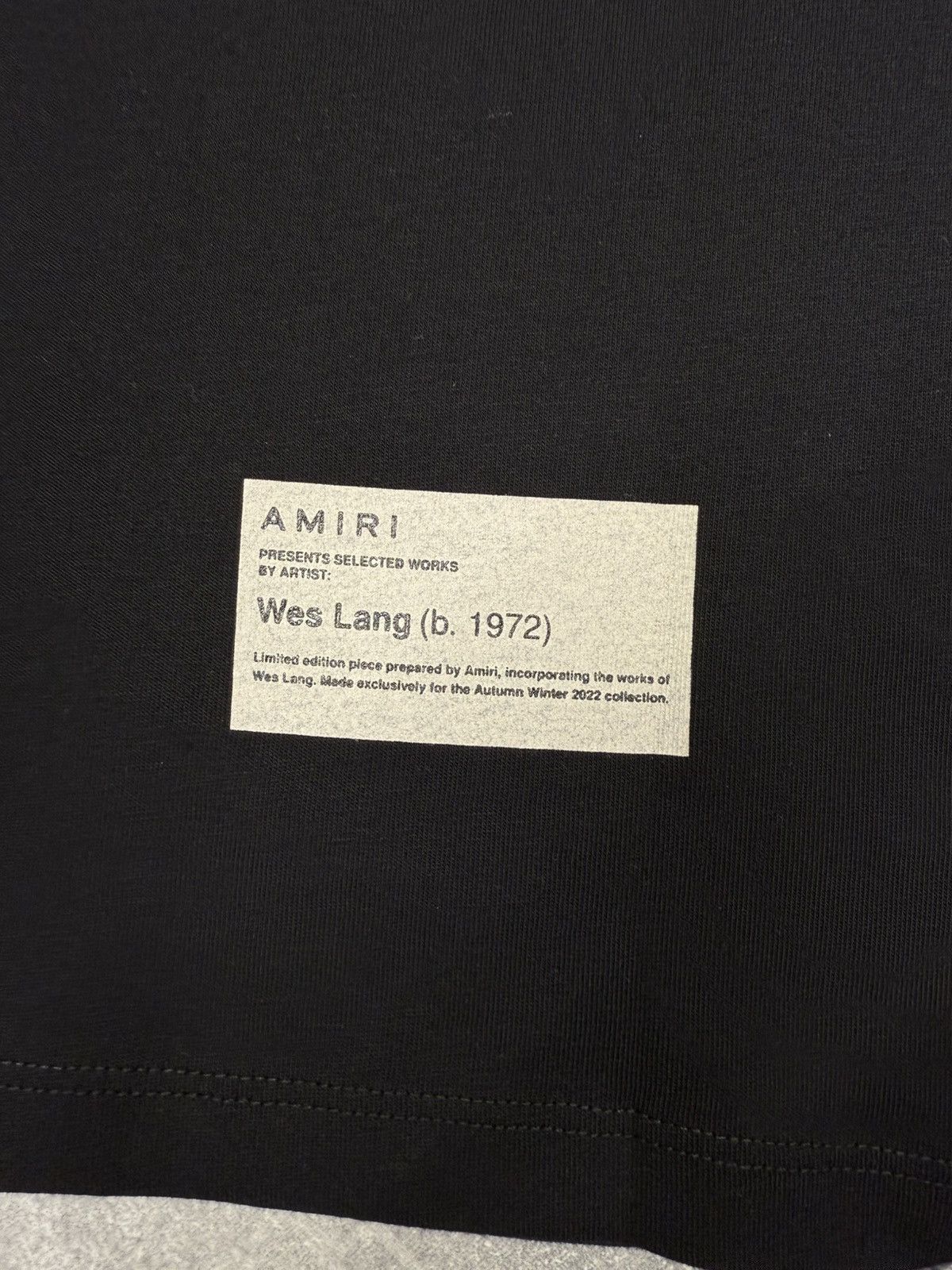 Amiri × Wes Lang Checked Skull Tee Black. BNWT. RRP £590 Size US M / EU 48-50 / 2 - 5 Thumbnail