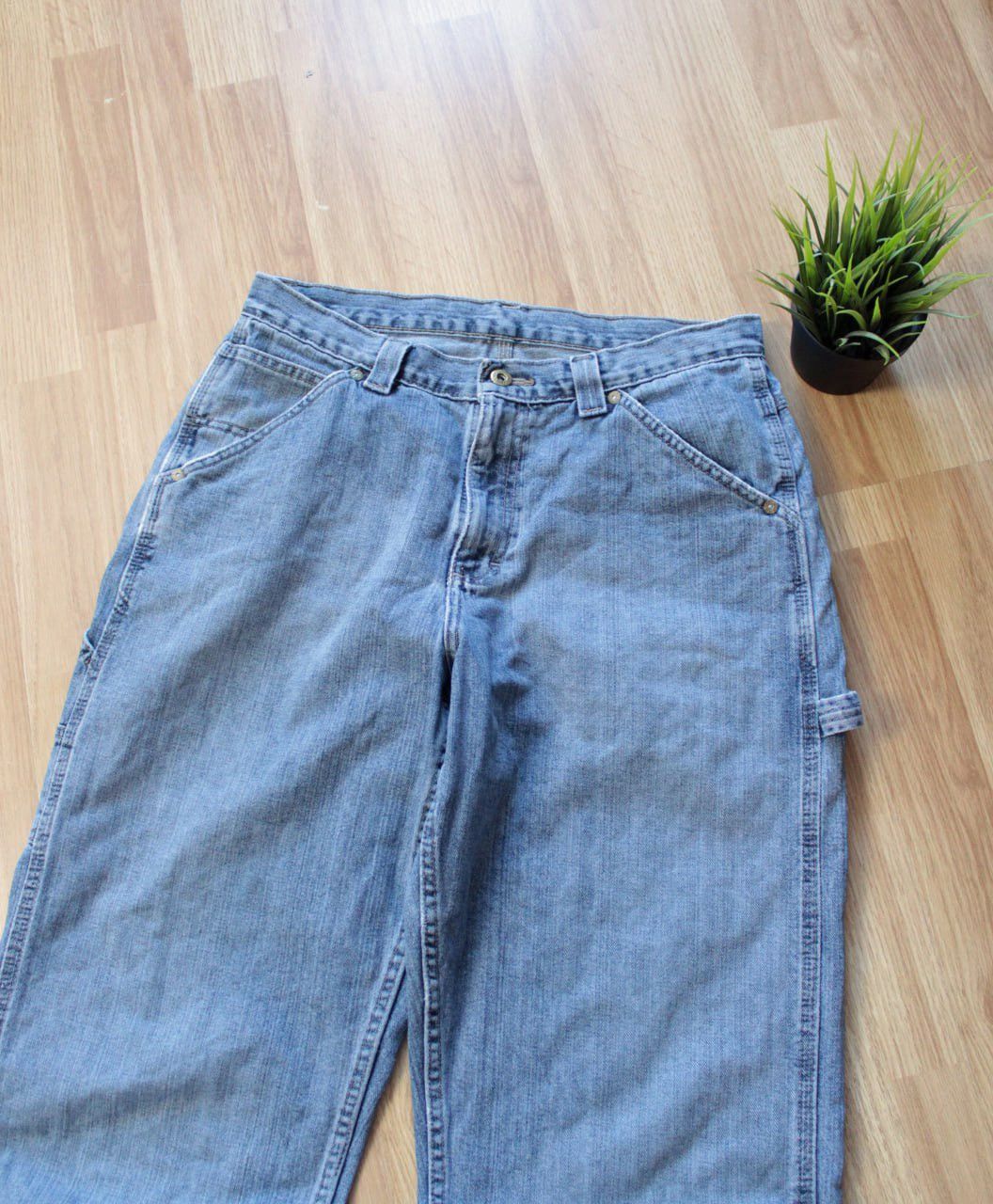 Japanese Brand × Vintage 🔥 VINTAGE DENIM CARPENTER DETROIT CHORE JEANS LEE DUNGAREES Size US 32 / EU 48 - 7 Thumbnail