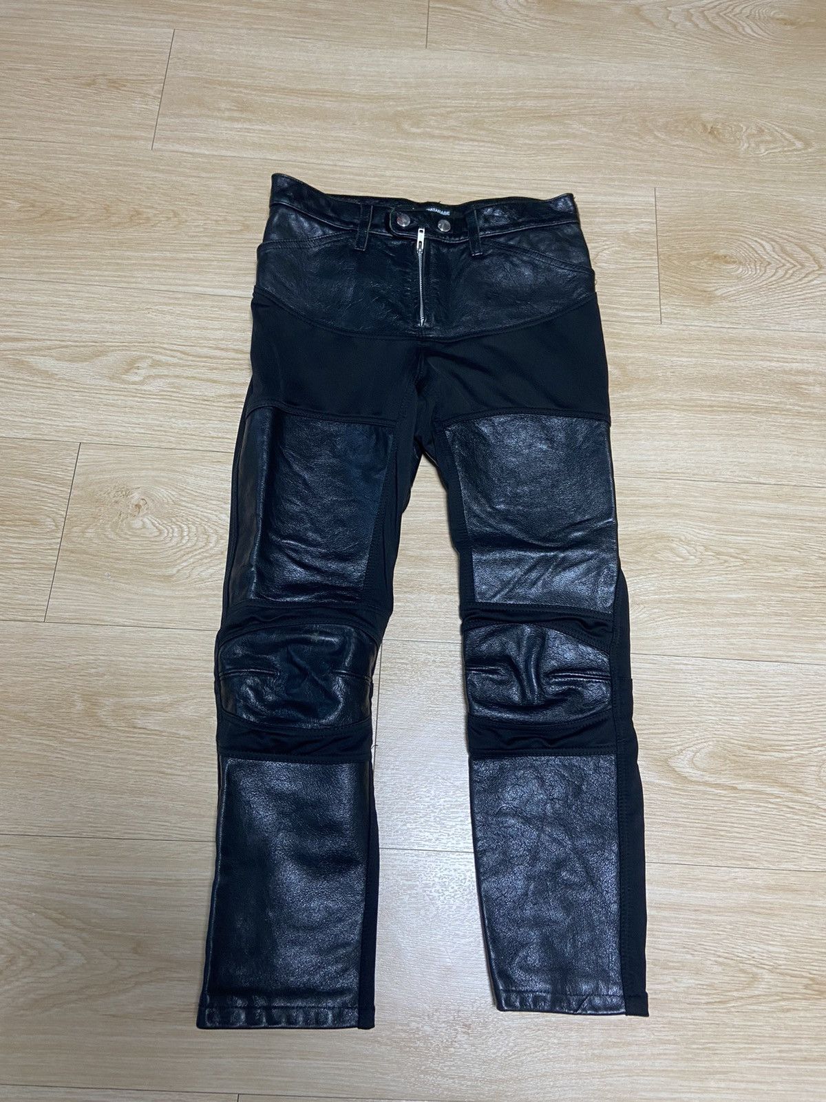 Comme des Garcons XS Junya Watanabe comme des garcons Leather panel pants Size US 26 / EU 42 - 1 Thumbnail