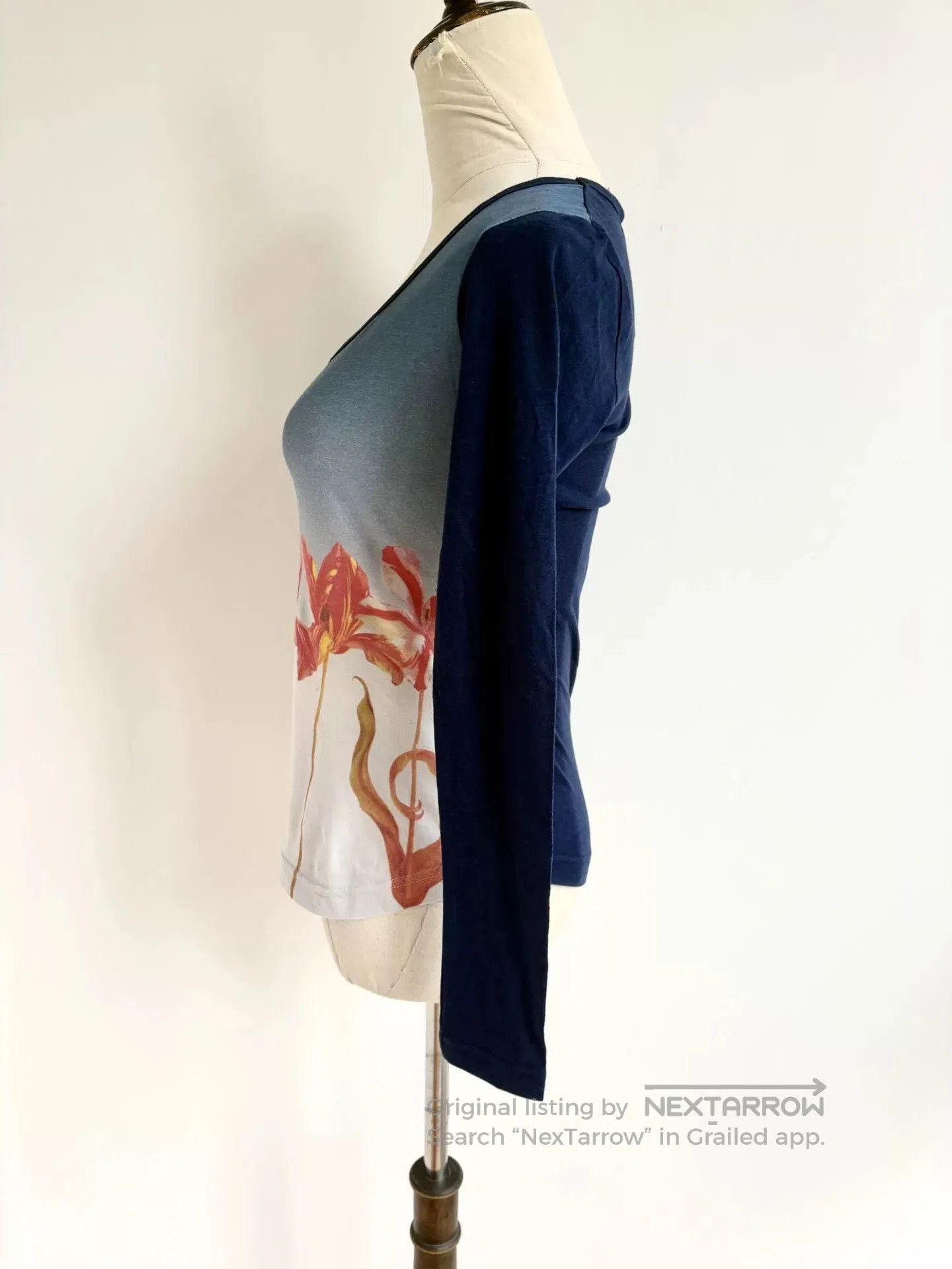 Vivienne Westwood vivienne westwood blue floral long sleeve top. Size S / US 4 / IT 40 - 3 Thumbnail