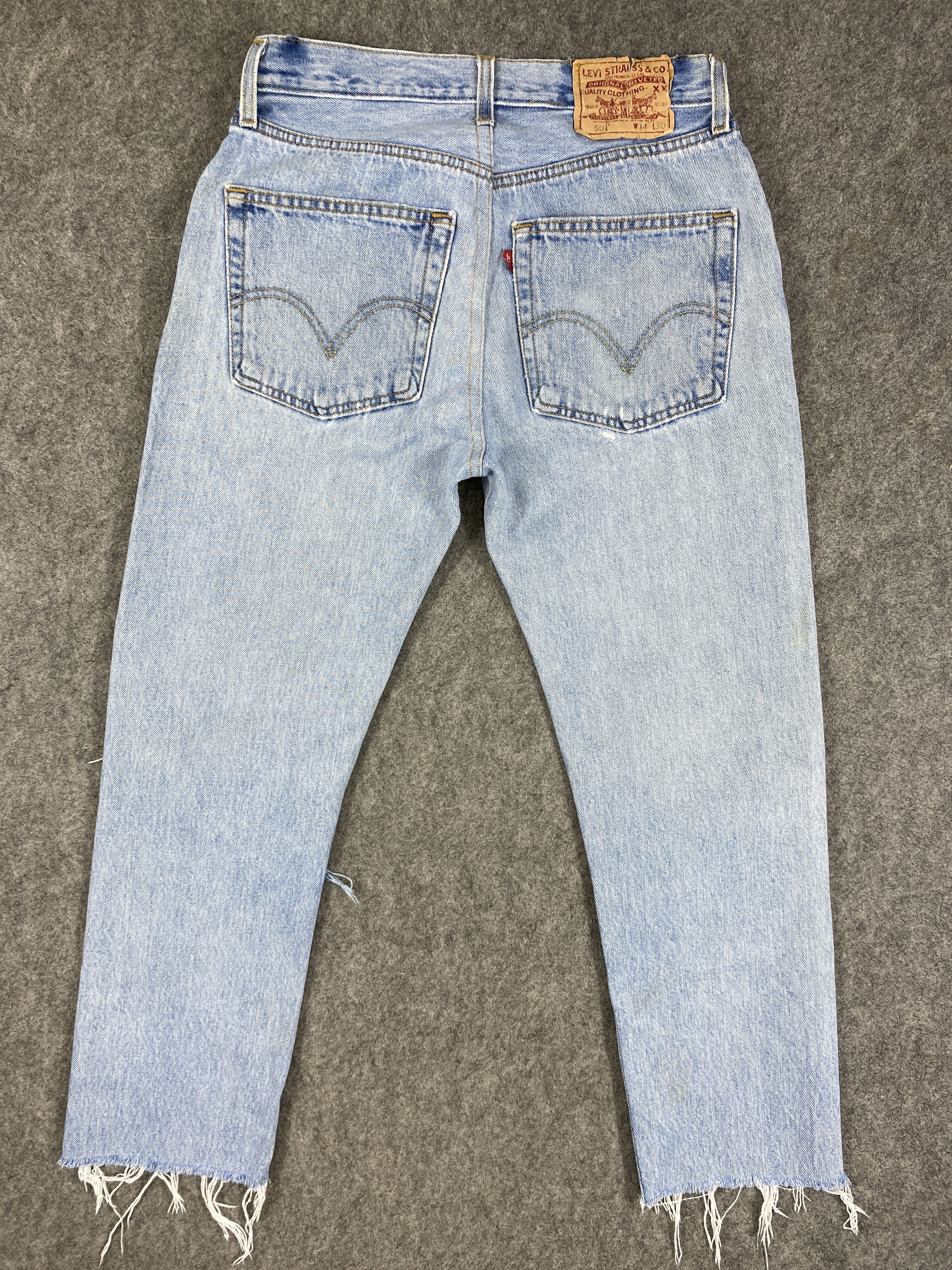 Japanese Brand Light Blue Wash Vintage Levi's 501 Jeans 29x25 Denim -JN2242 Size US 29 - 2 Thumbnail